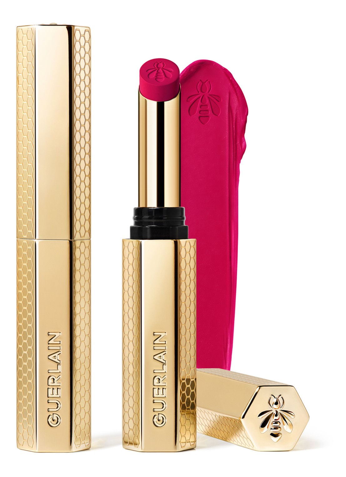 Guerlain KissKiss Honey-Infused Intense Lipstick - voorkant 6 391 vibrant rose