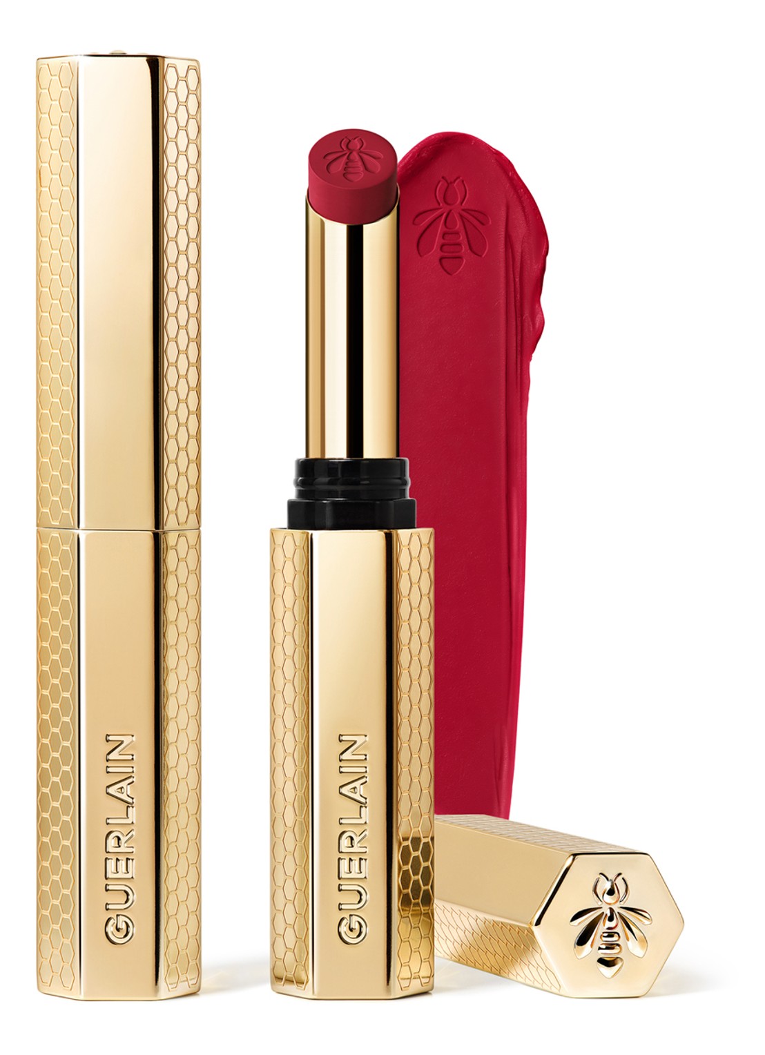 Guerlain KissKiss Honey-Infused Intense Lipstick - voorkant 520 pure hibiscus
