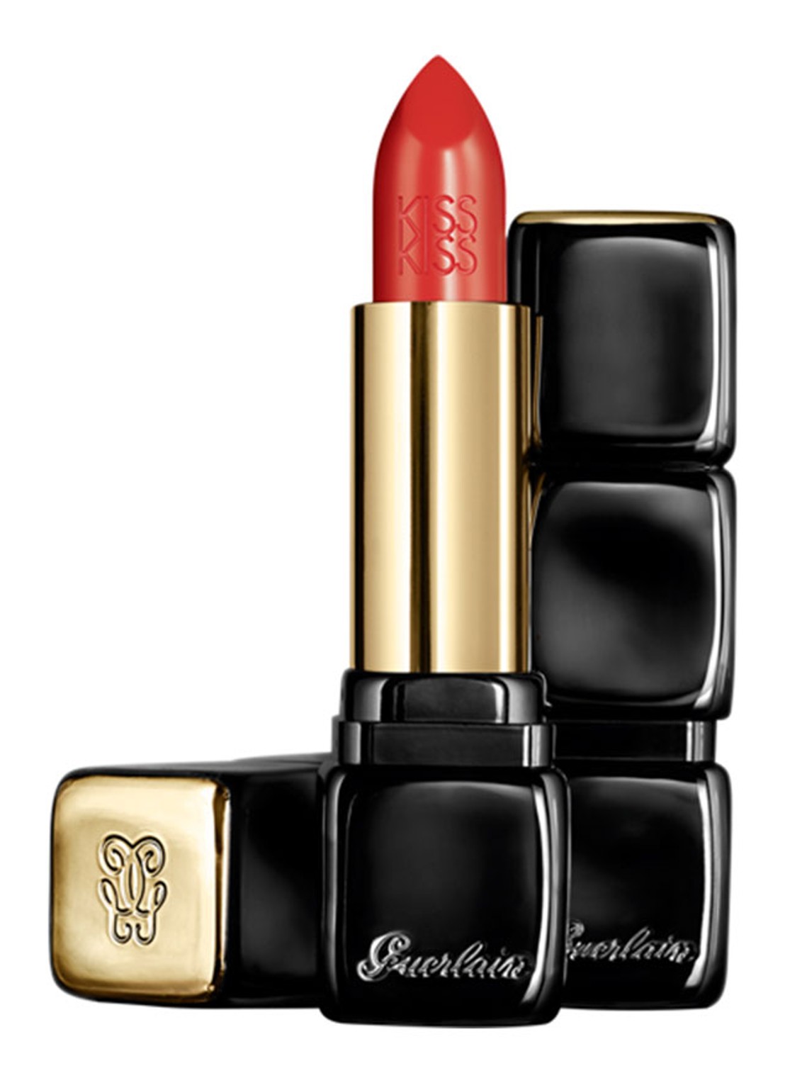 Guerlain KissKiss - lipstick - voorkant 2 345 orange fizz 