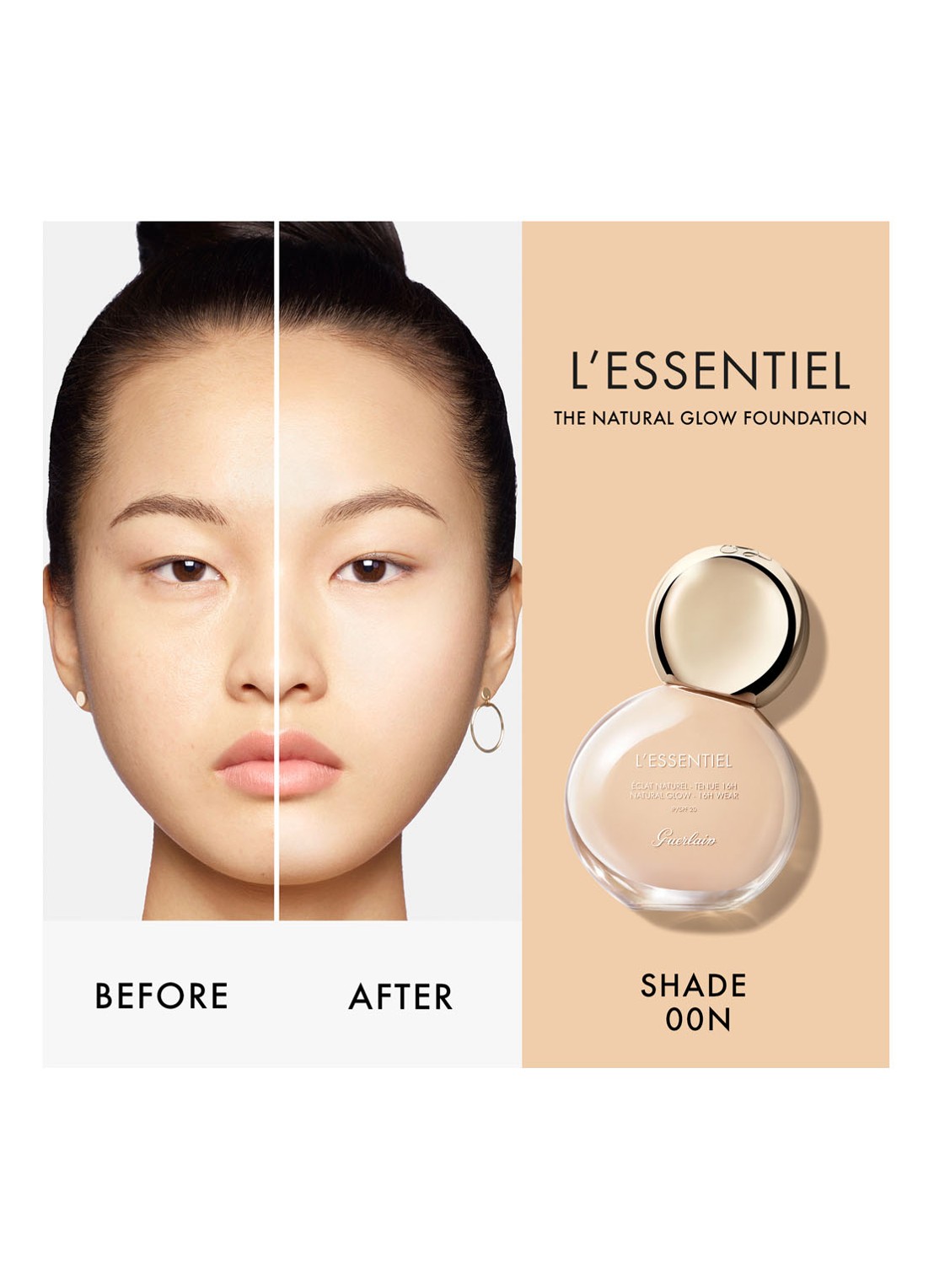Guerlain L'Essentiel Natural Glow SPF 20 Foundation - detail 5 01w very light warm