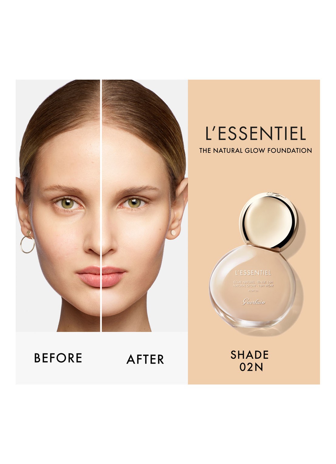 Guerlain L'Essentiel Natural Glow SPF 20 Foundation - detail 6 02w light warm