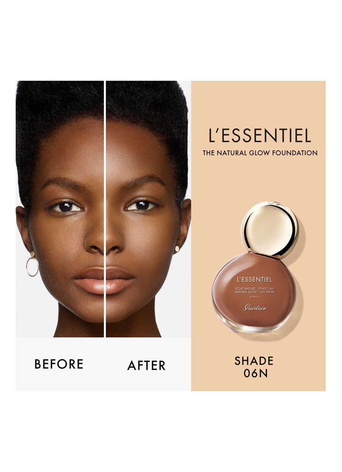 Guerlain L'Essentiel Natural Glow SPF 20 Foundation - detail 6 05w honey warm