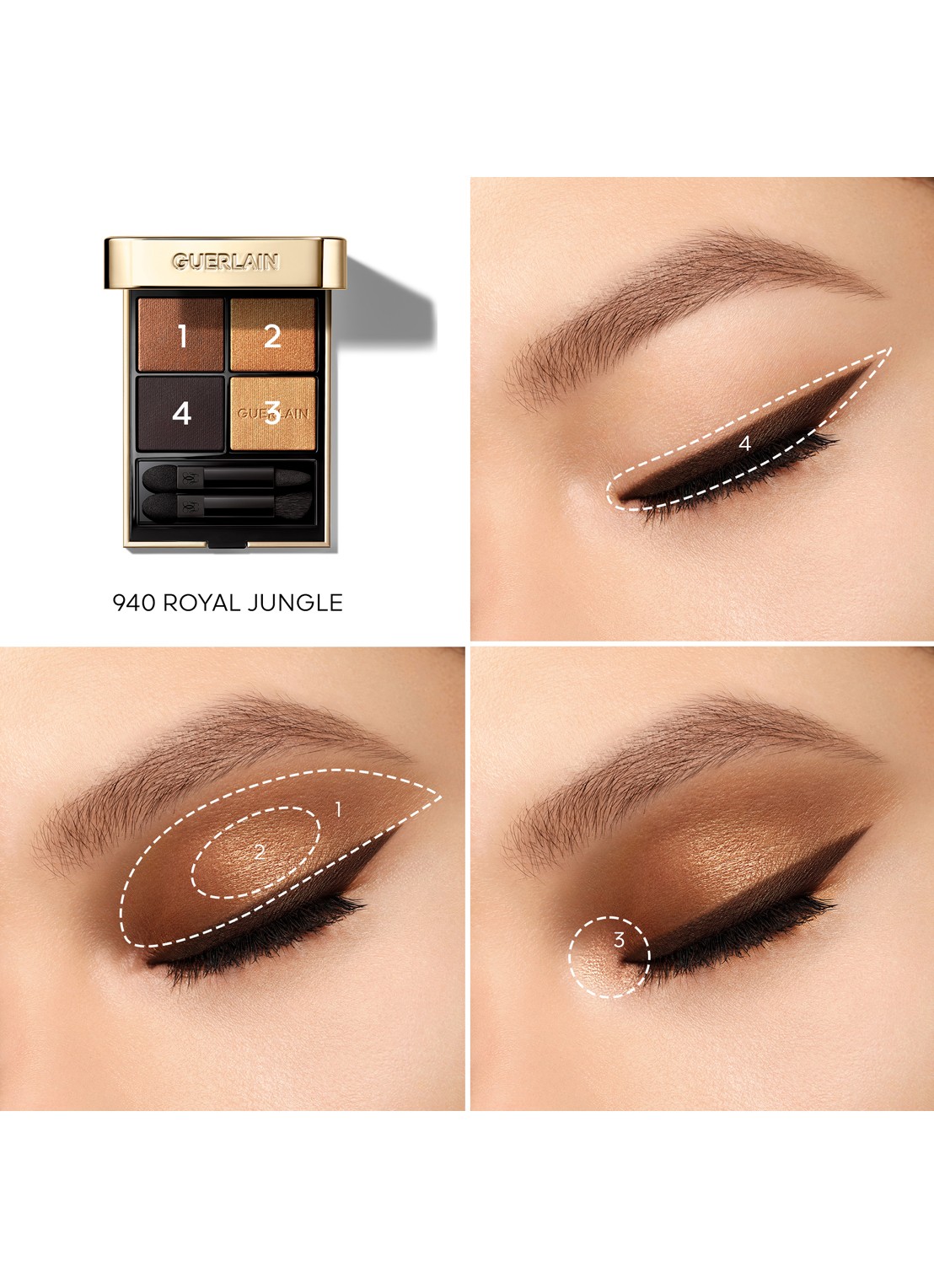 Guerlain Ombres G - oogschaduw palette - detail 3 royal