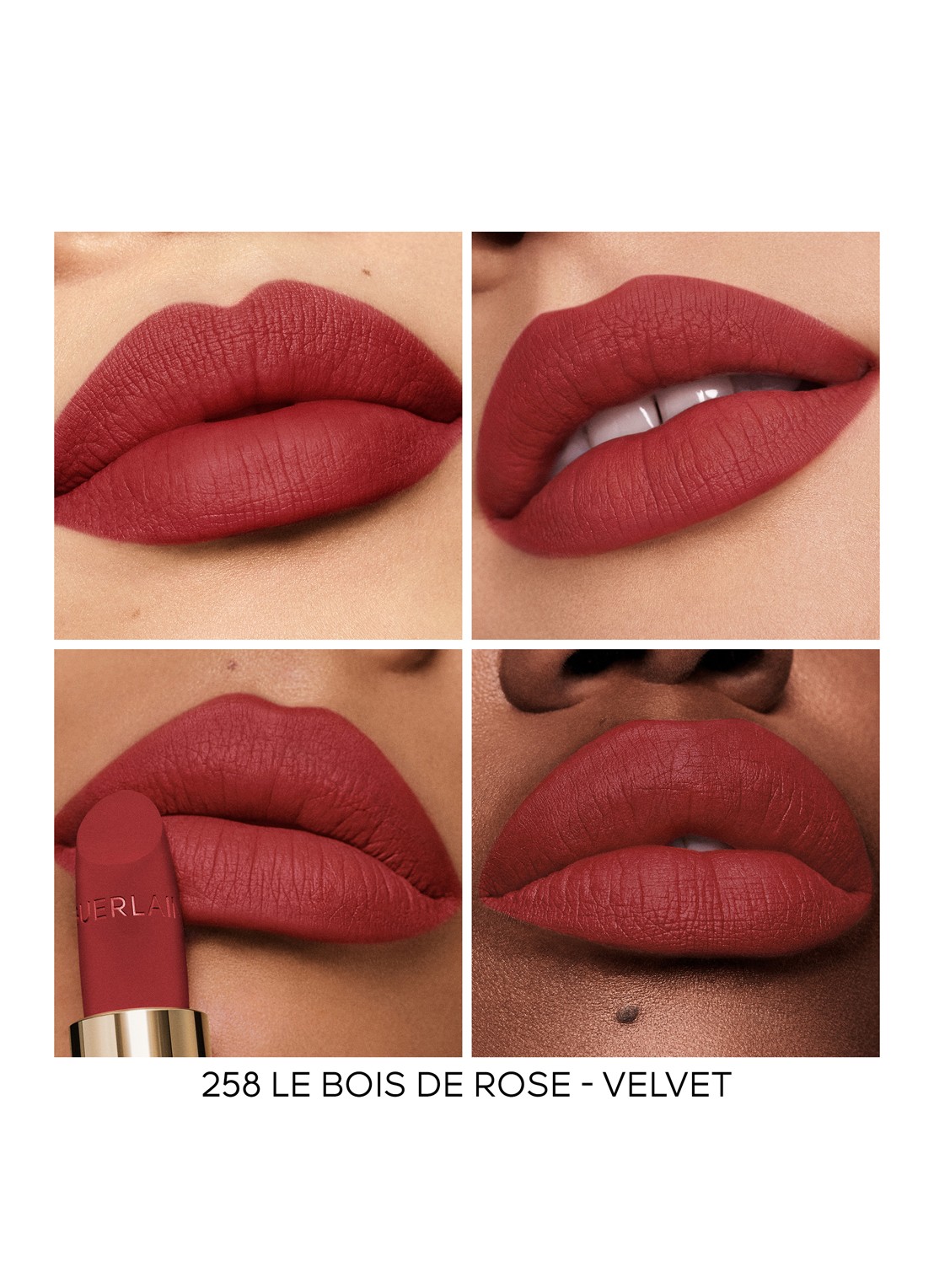 Guerlain Rouge G Lipstick Refill - navulling - detail 3 258 le bois de rose – velvet