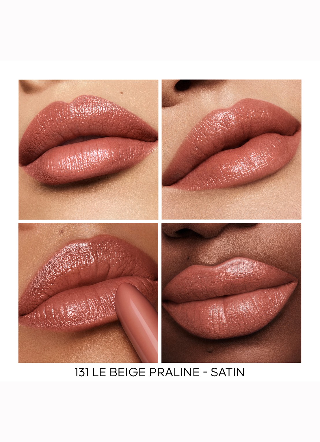Guerlain Rouge G Satin Lipstick Refill - navulling - detail 4 131 le beige praline - satin