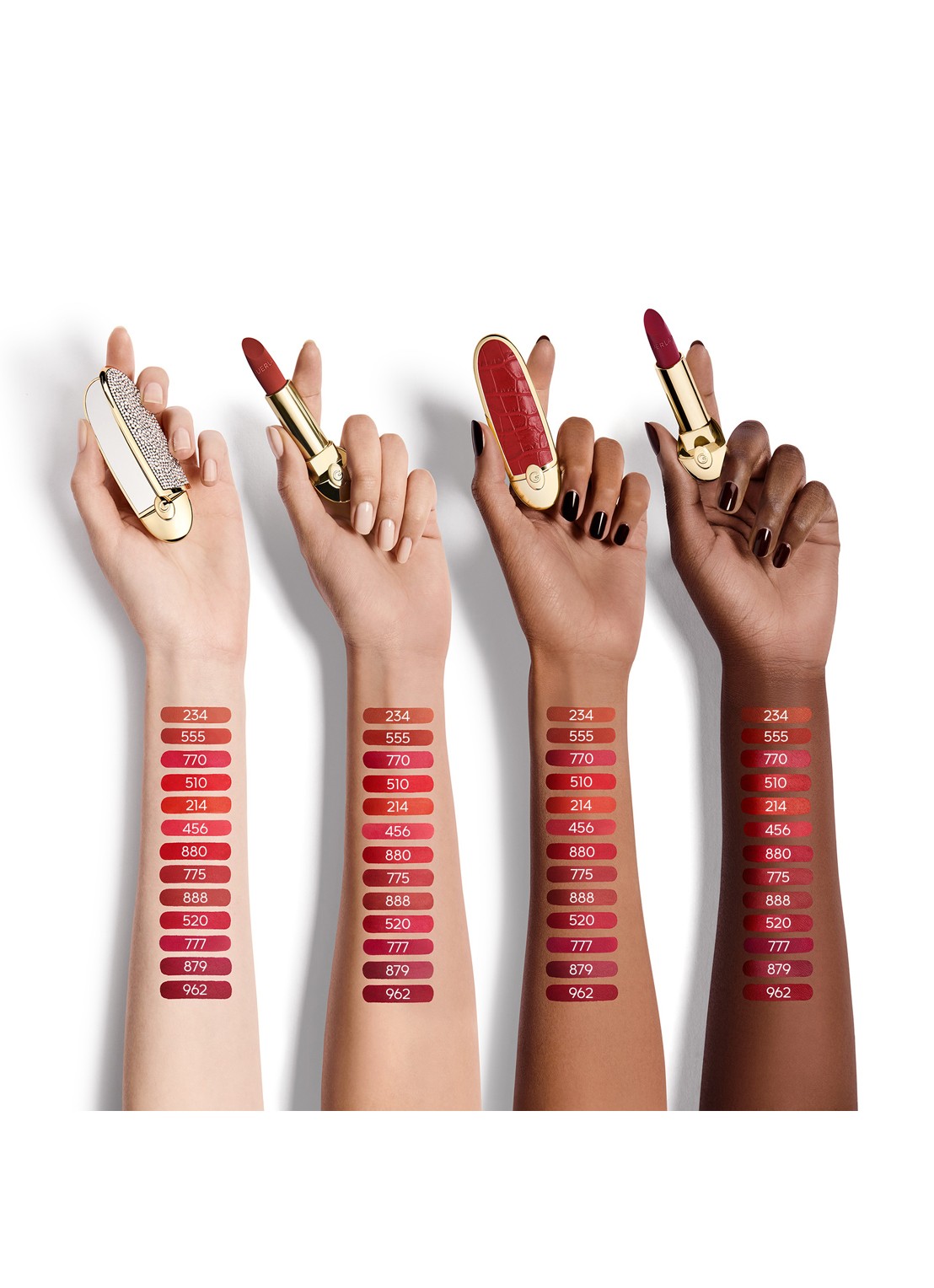 Guerlain Rouge G Satin Lipstick Refill - navulling - detail 4 962 le tulipe noire – velvet