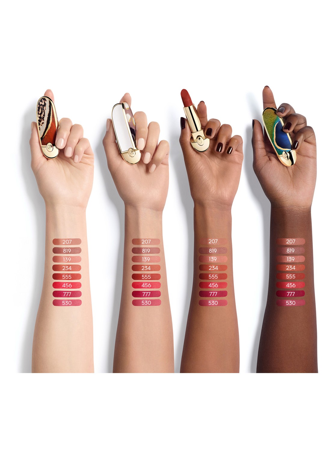 Guerlain Rouge G Satin Lipstick Refill - navulling - detail 5 555 le brique ambré – velvet