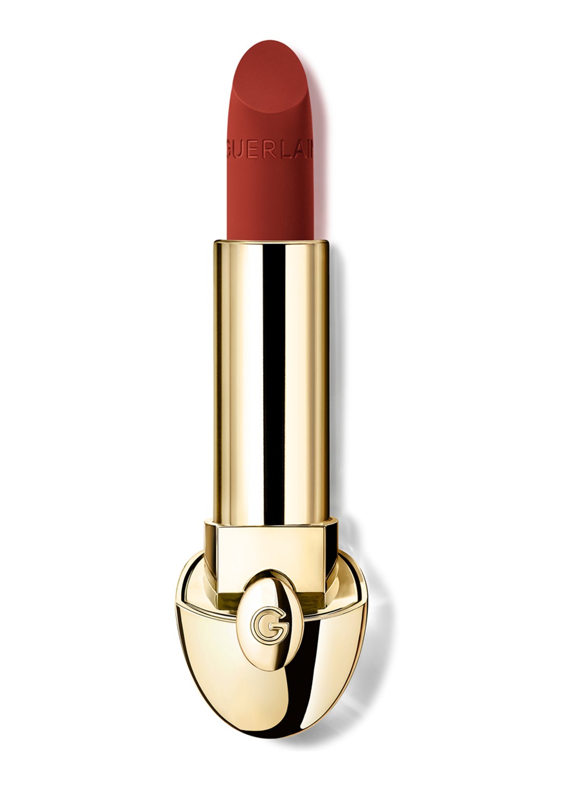 Guerlain Rouge G Satin Lipstick Refill - navulling - voorkant 555 le brique ambré – velvet