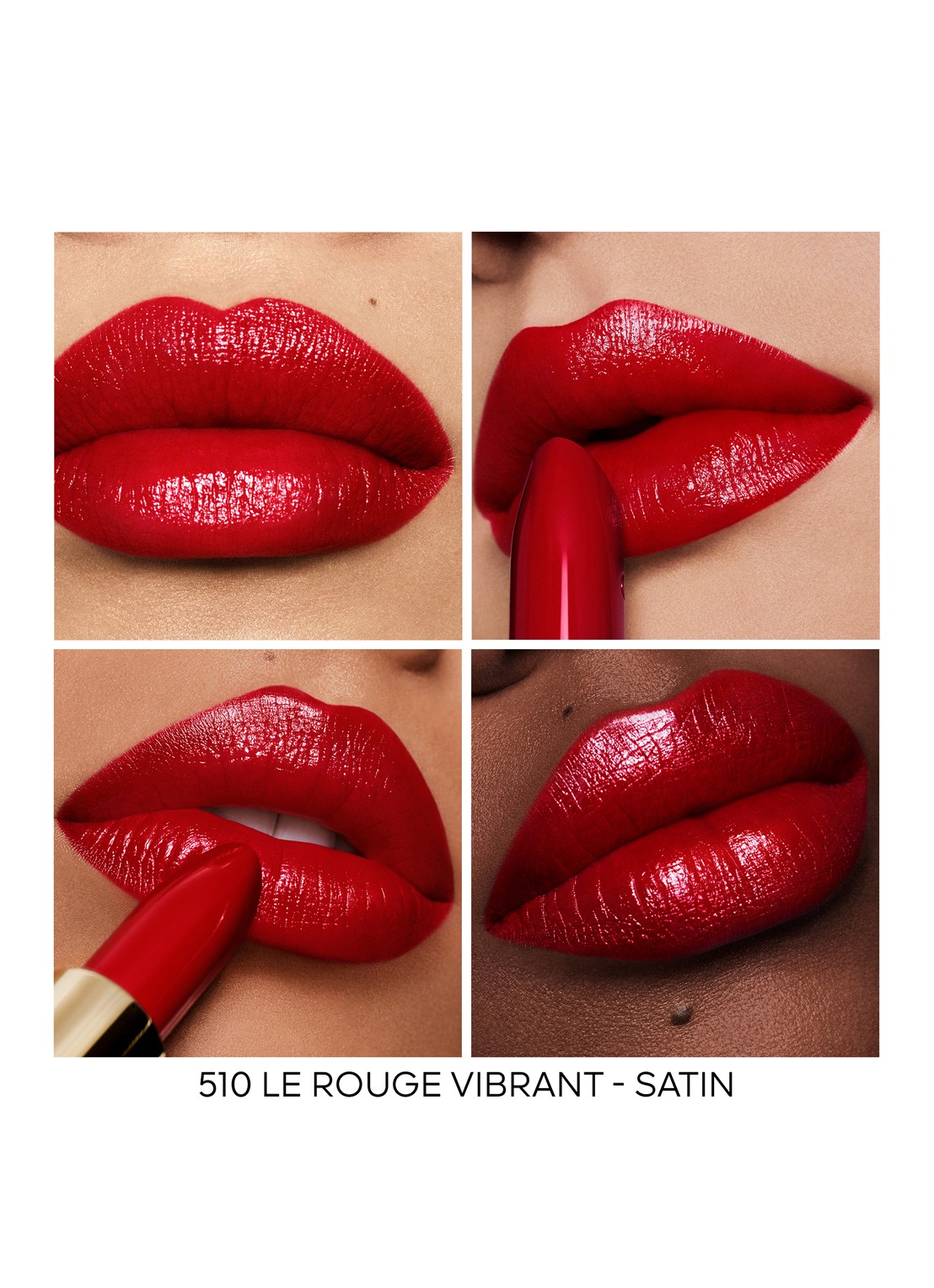 Guerlain Rouge G Satin Lipstick Refill - navulling - detail 4 510 le rouge vibrant - satin