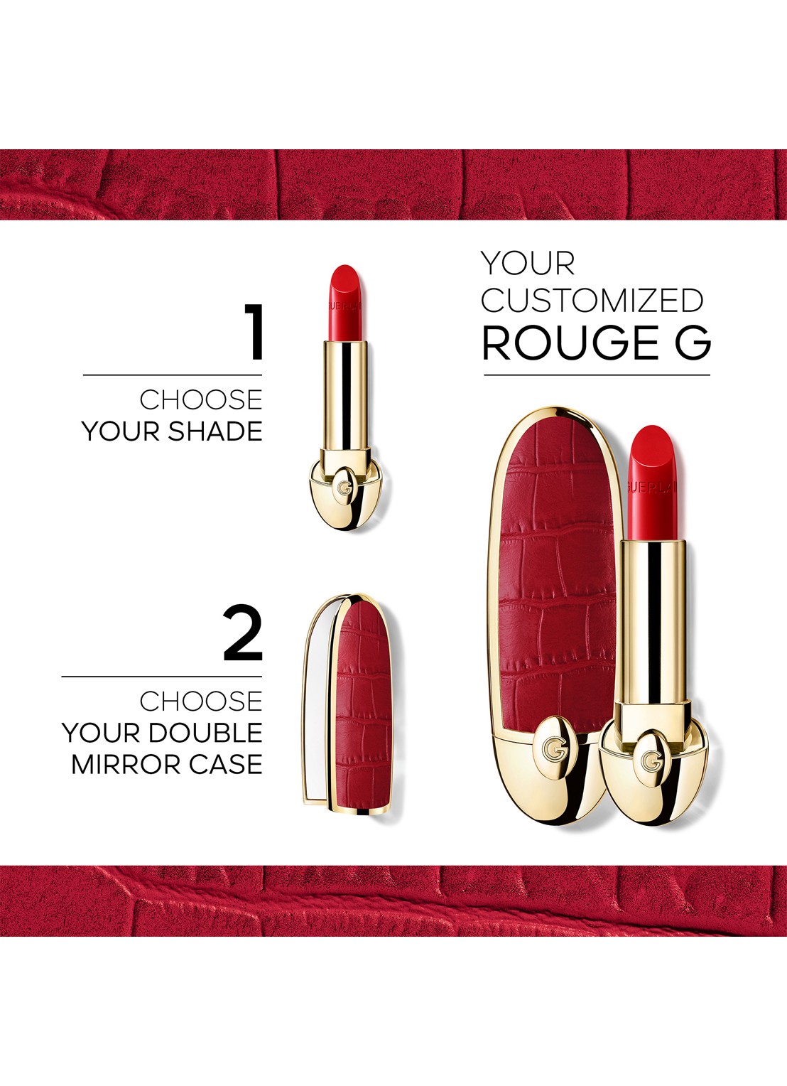 Guerlain Rouge G Satin Lipstick Refill - navulling - detail 3 wit
