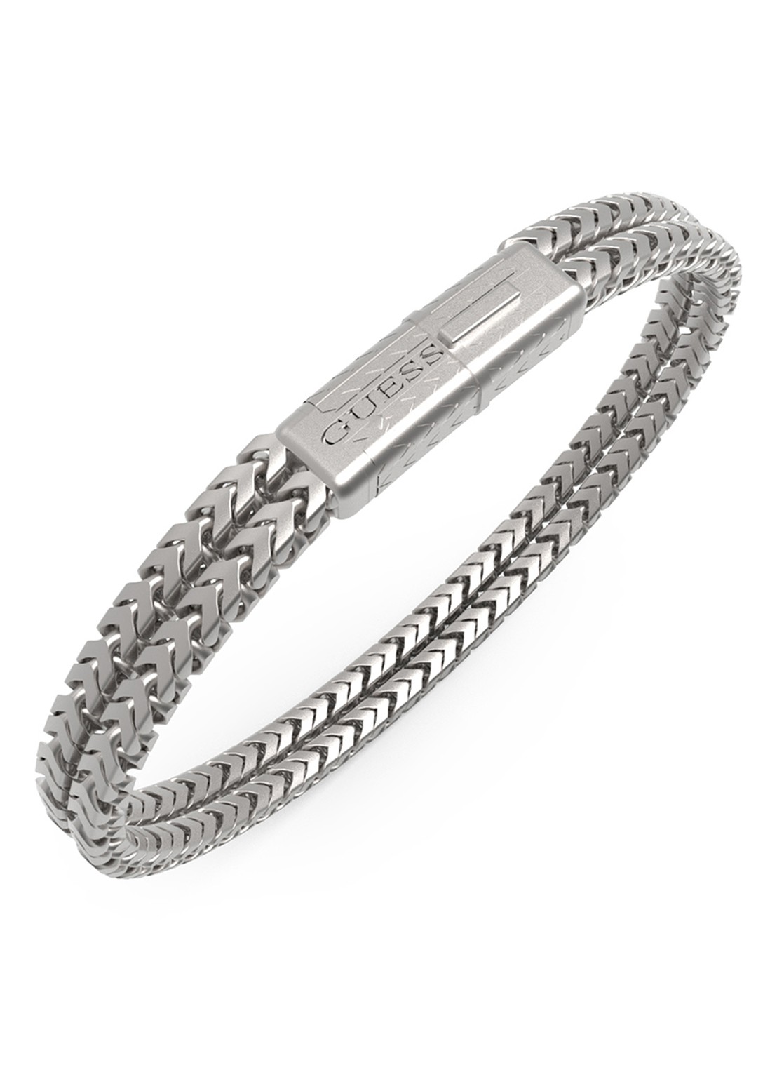GUESS Armband JUMB05030JWSTS  - voorkant 2 zilver