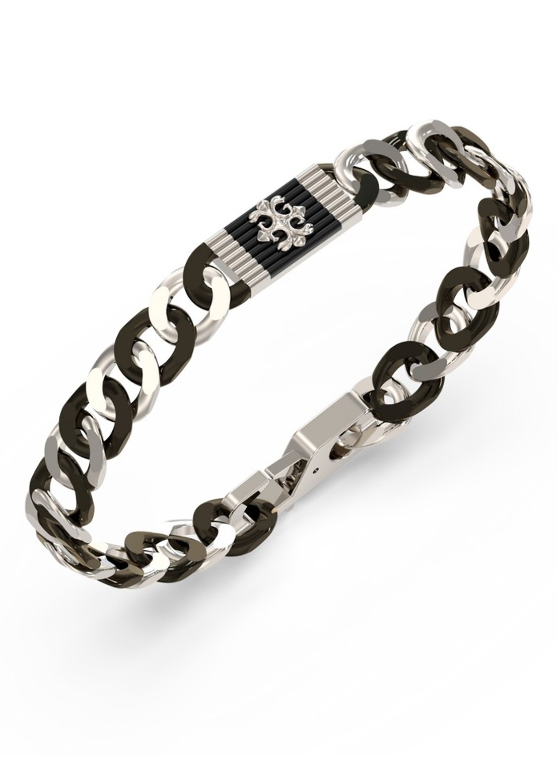 GUESS Armband JUMB05063JWSTBKS  - voorkant zilver