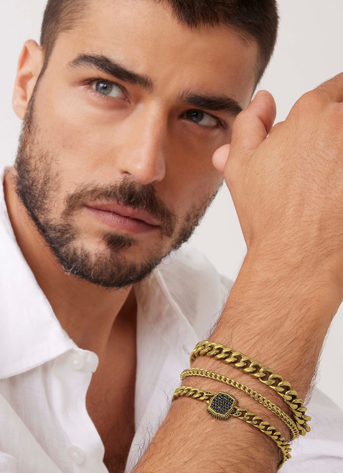 GUESS Armband JUMB06011JWYGS - voorkant 2 goud
