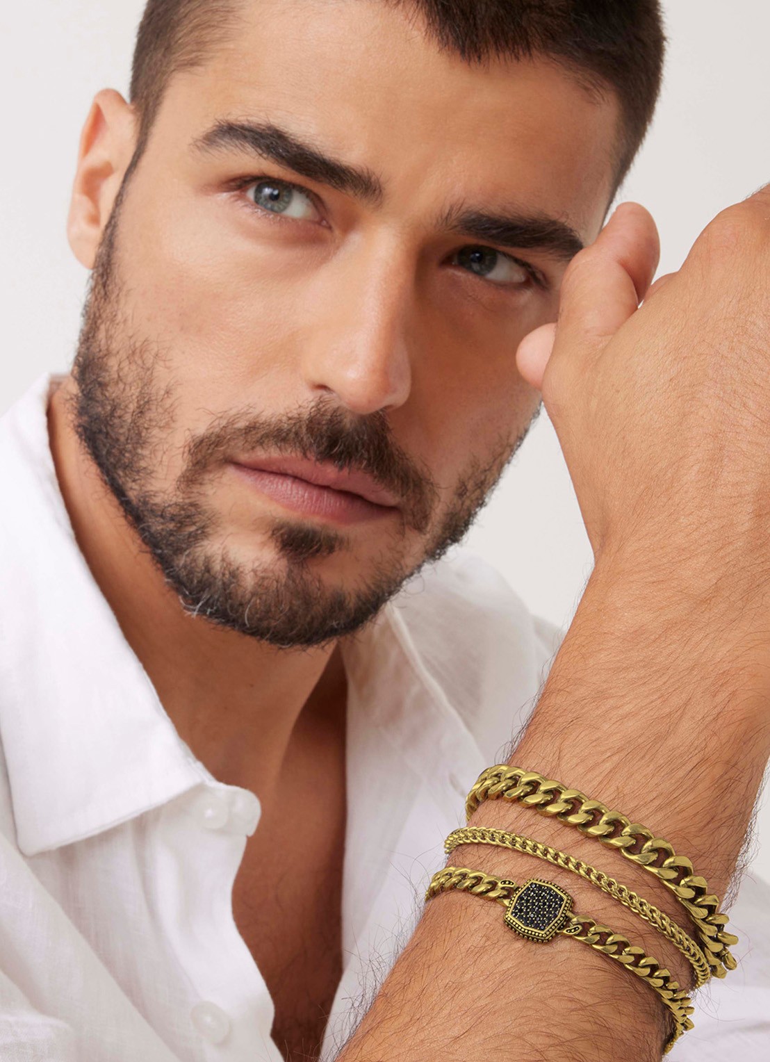 GUESS Armband JUMB06023JWYGS - voorkant 2 goud