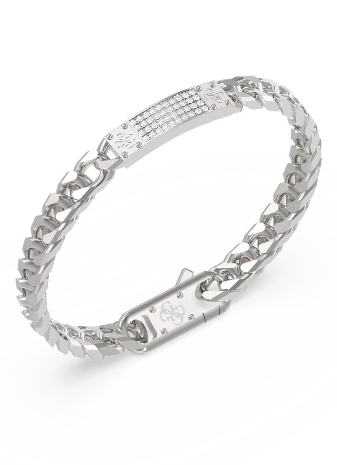 GUESS Armband JUMB06031JWSTS - voorkant zilver