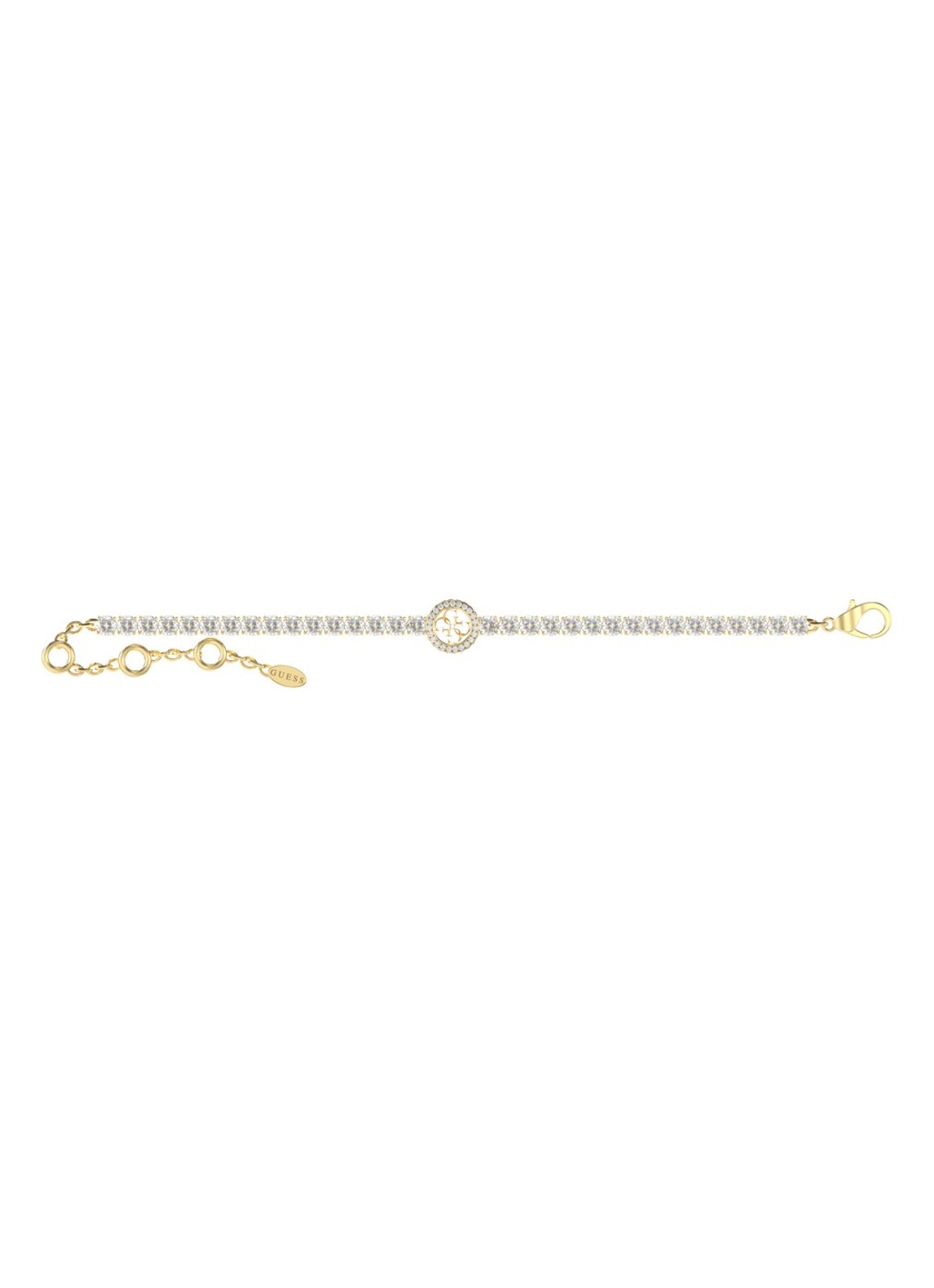 GUESS Armband met kristal JUBB05142JWYGS   - voorkant goud
