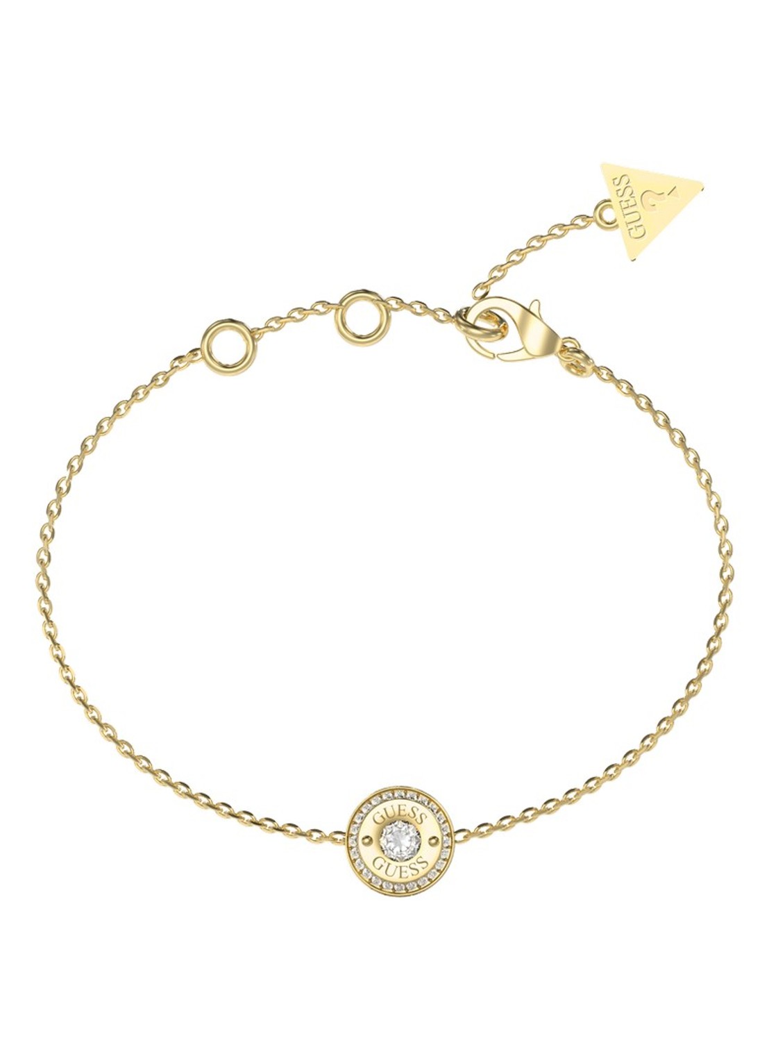 GUESS Armband met kristal JUBB05555JWYGS  - voorkant goud