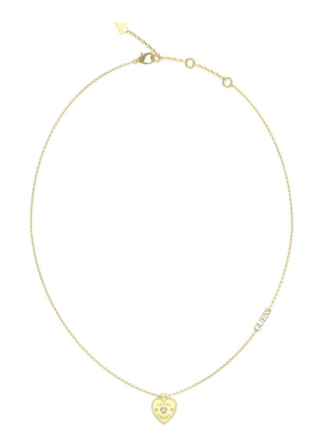 GUESS Armband met kristal JUBN05056JWYGT-U  - voorkant goud