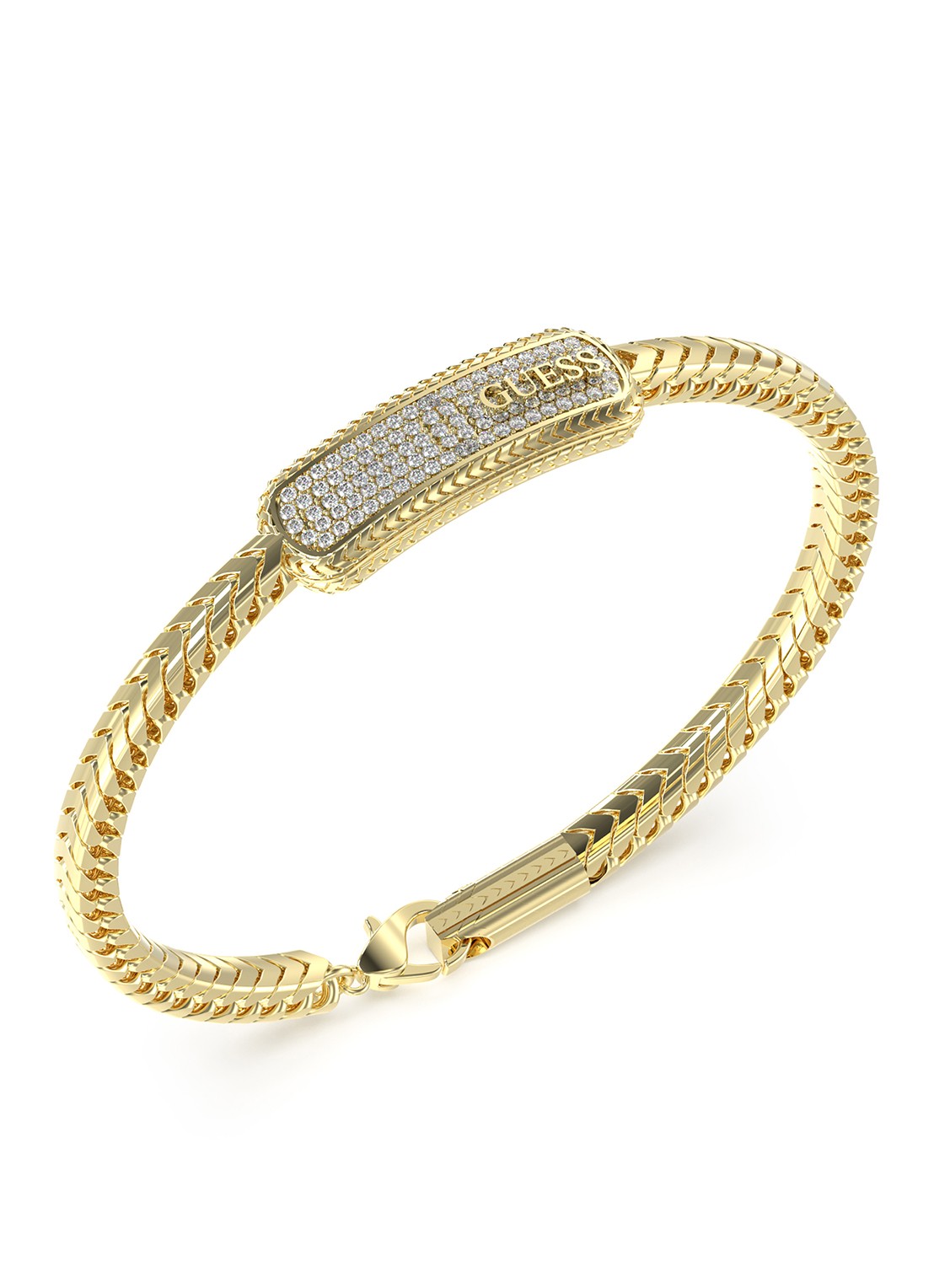 GUESS Armband met kristal JUMB05018JWYGS  - voorkant goud