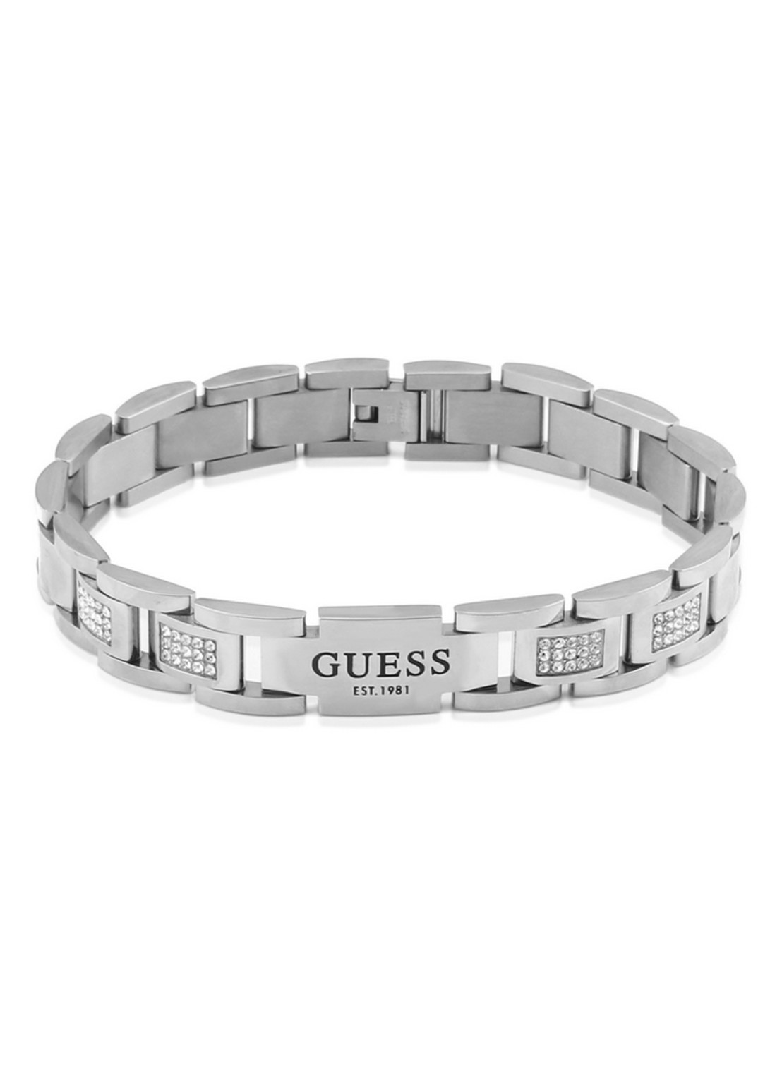 GUESS Armband met zirkonia JUMB01342JWSTT-U - voorkant zilver