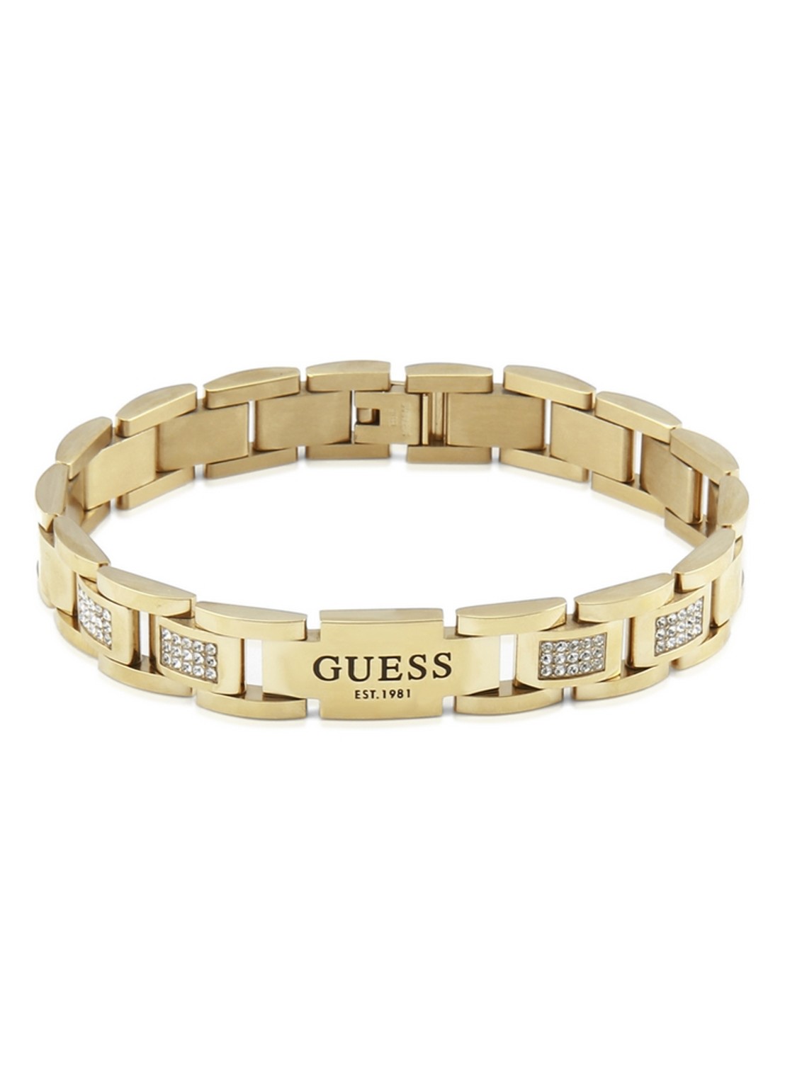 GUESS Armband met zirkonia JUMB01342JWYGT-U - voorkant goud