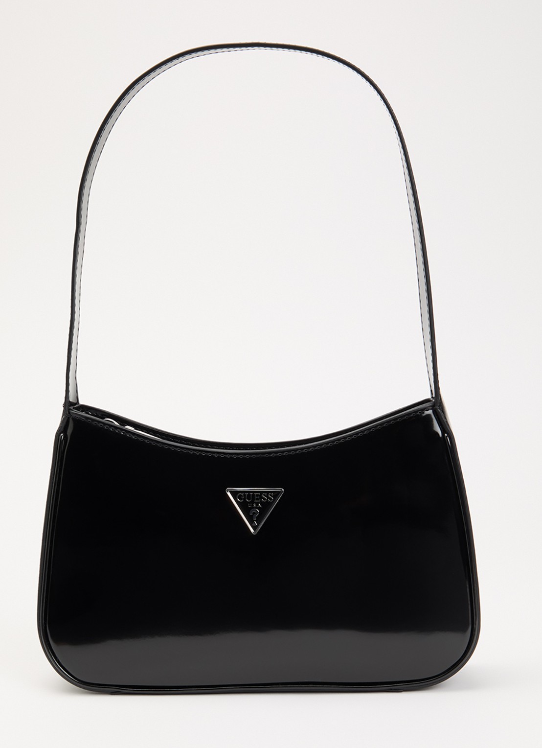 GUESS Arnela schoudertas  met logo  - voorkant zwart