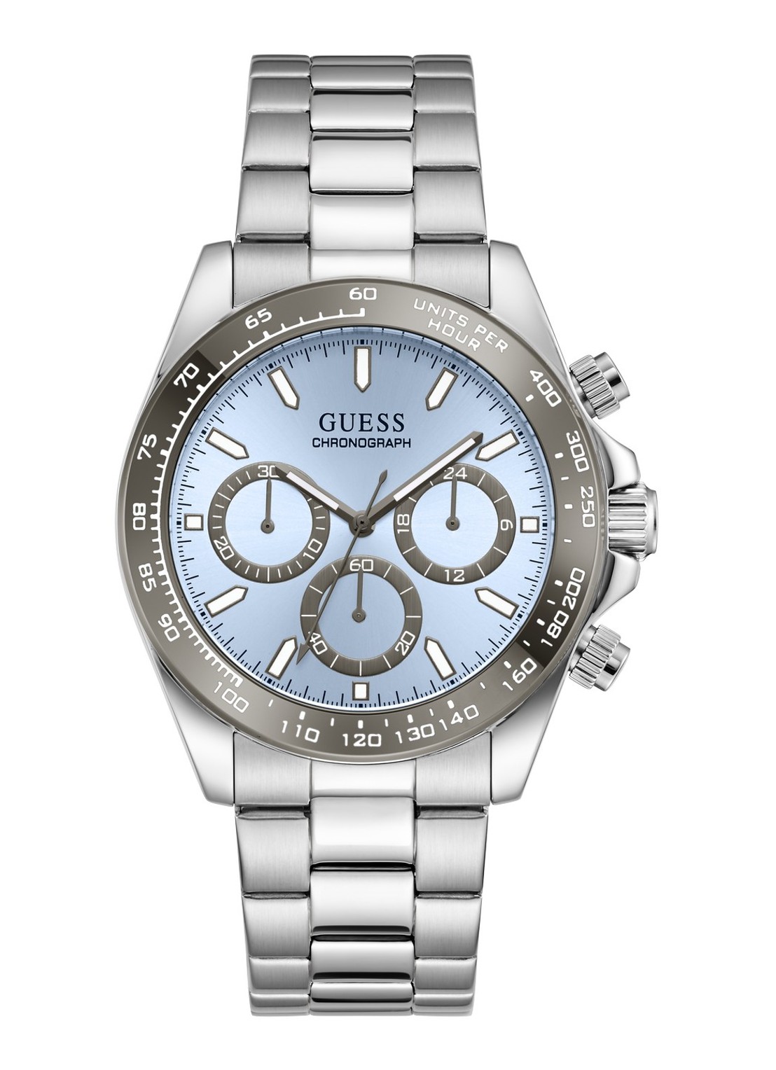 GUESS Arthur horloge GW1058G1 - voorkant zilver