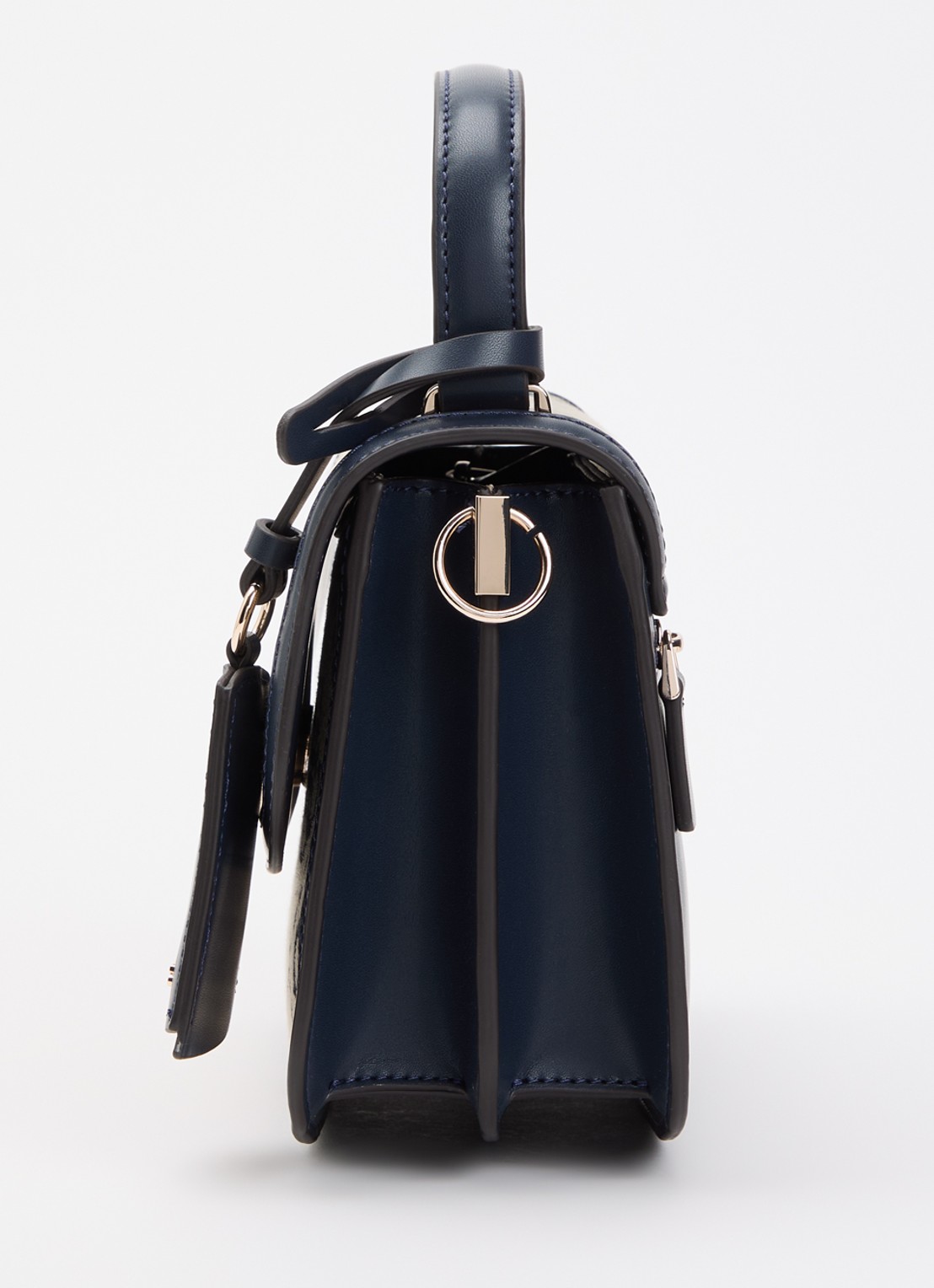 GUESS Audrey crossbodytas met logoprint en afneembare schouderriem - detail 4 donkerblauw