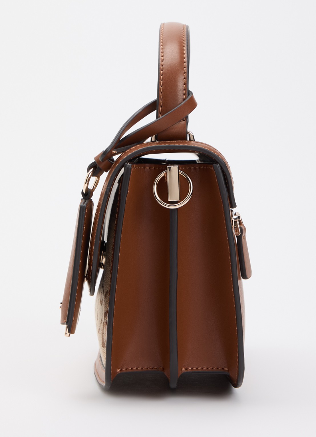 GUESS Audrey crossbodytas met logoprint en afneembare schouderriem  - detail 3 bruin