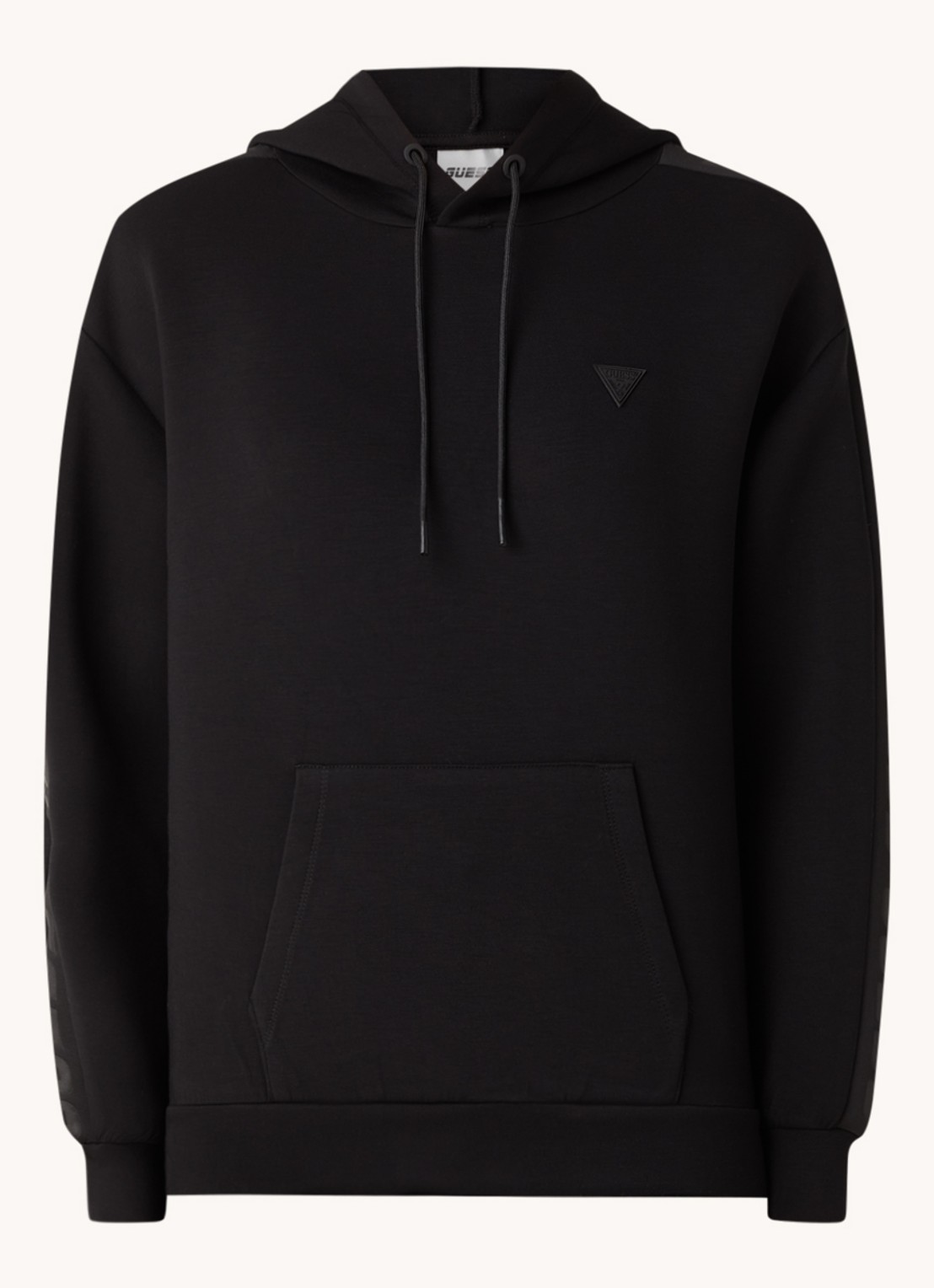 GUESS Brenda hoodie met logo - voorkant zwart