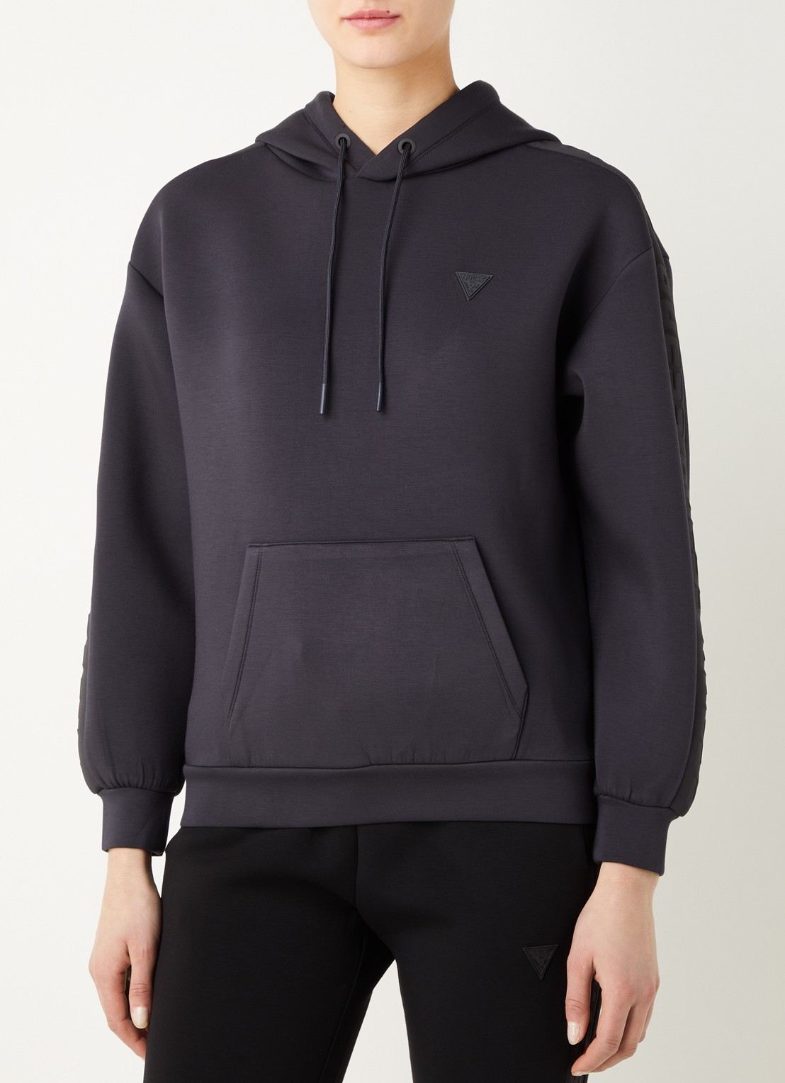 GUESS Brenda hoodie met logo - detail 3 antraciet