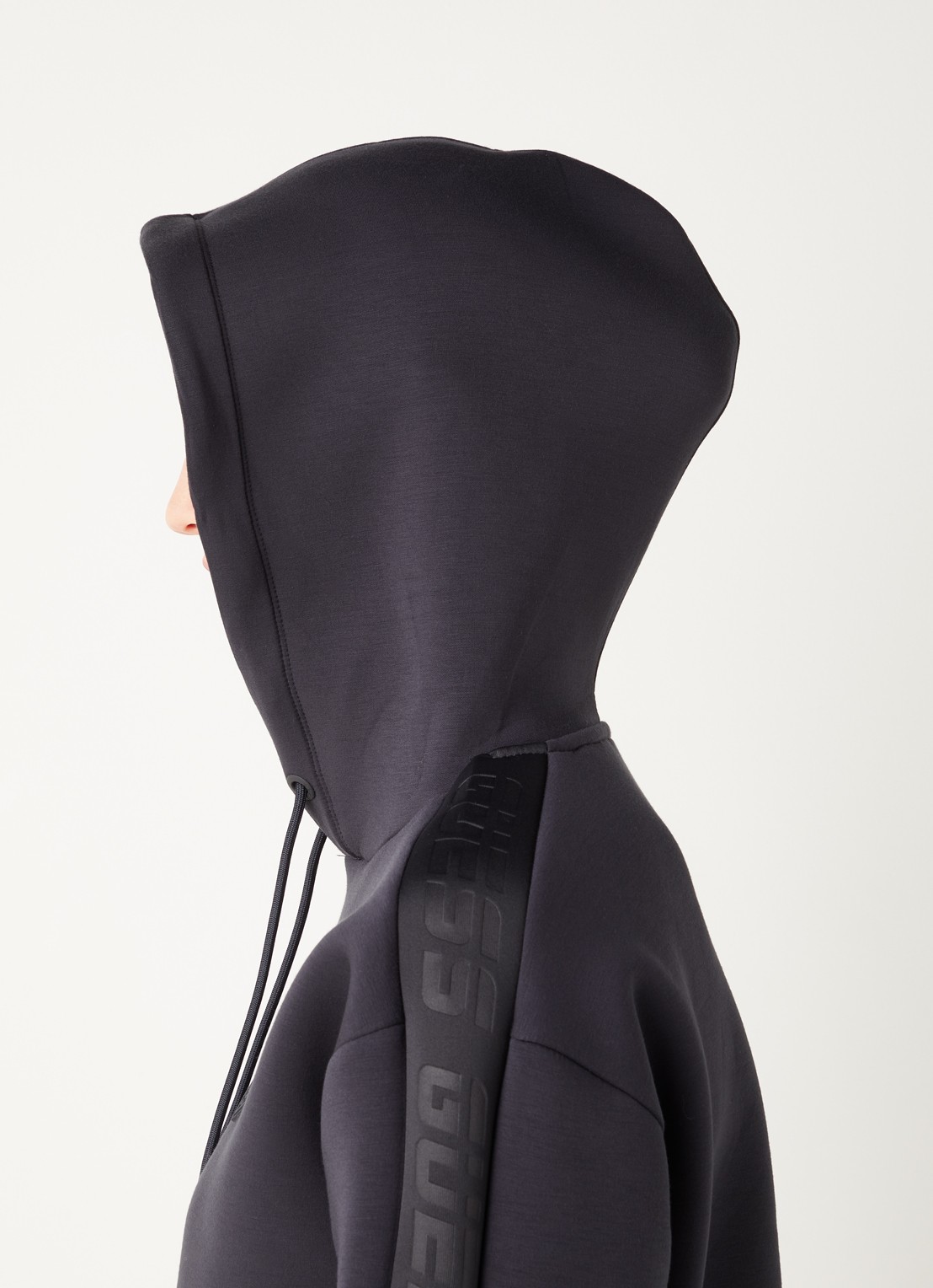 GUESS Brenda hoodie met logo - detail 4 antraciet