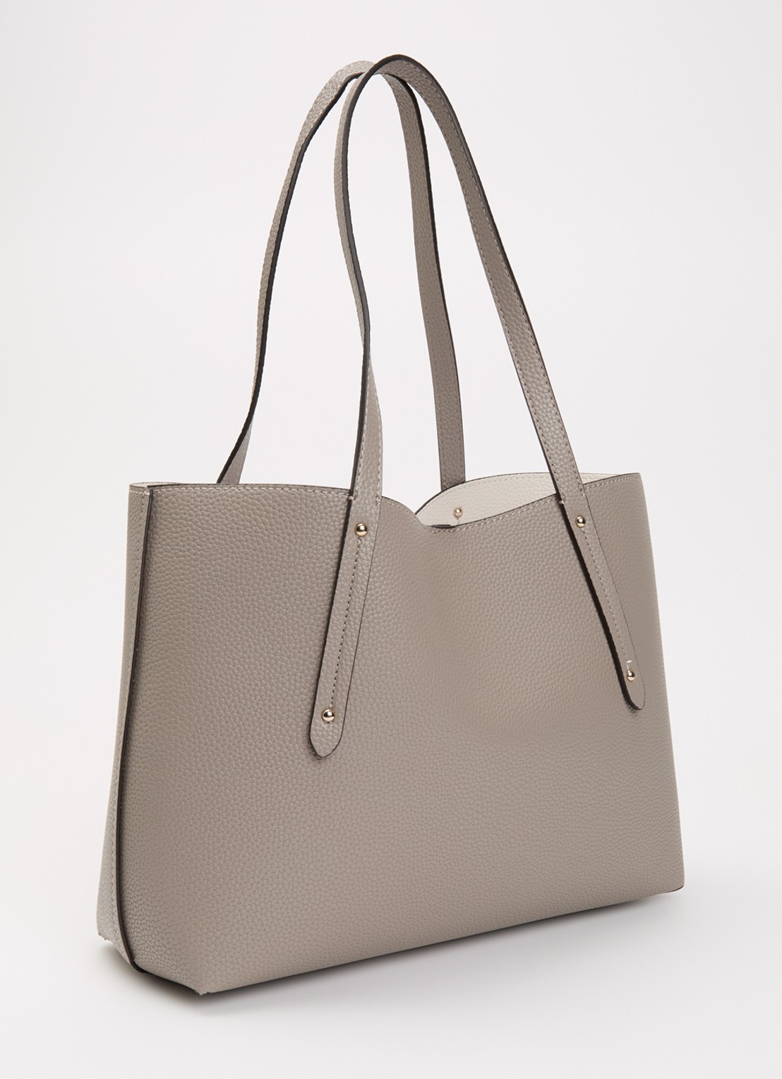 GUESS Brenton shopper met uitneembare schoudertas en portemonnee - achterkant taupe