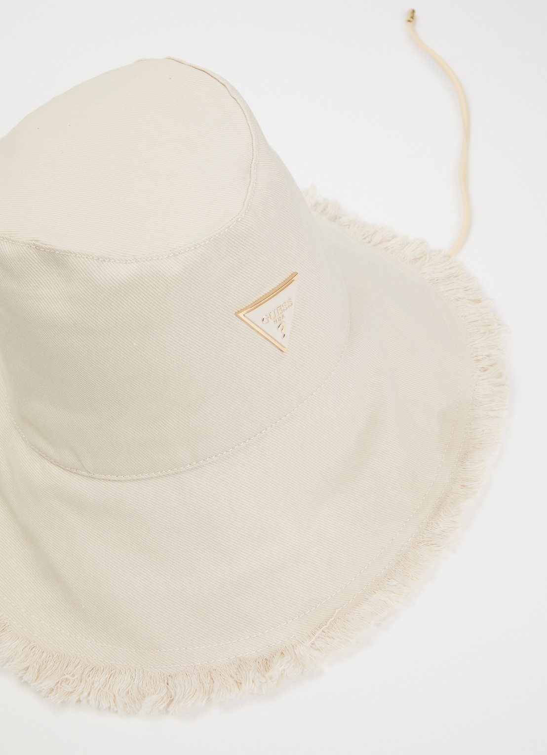 GUESS Bucket hoed met logo  - detail 2 beige