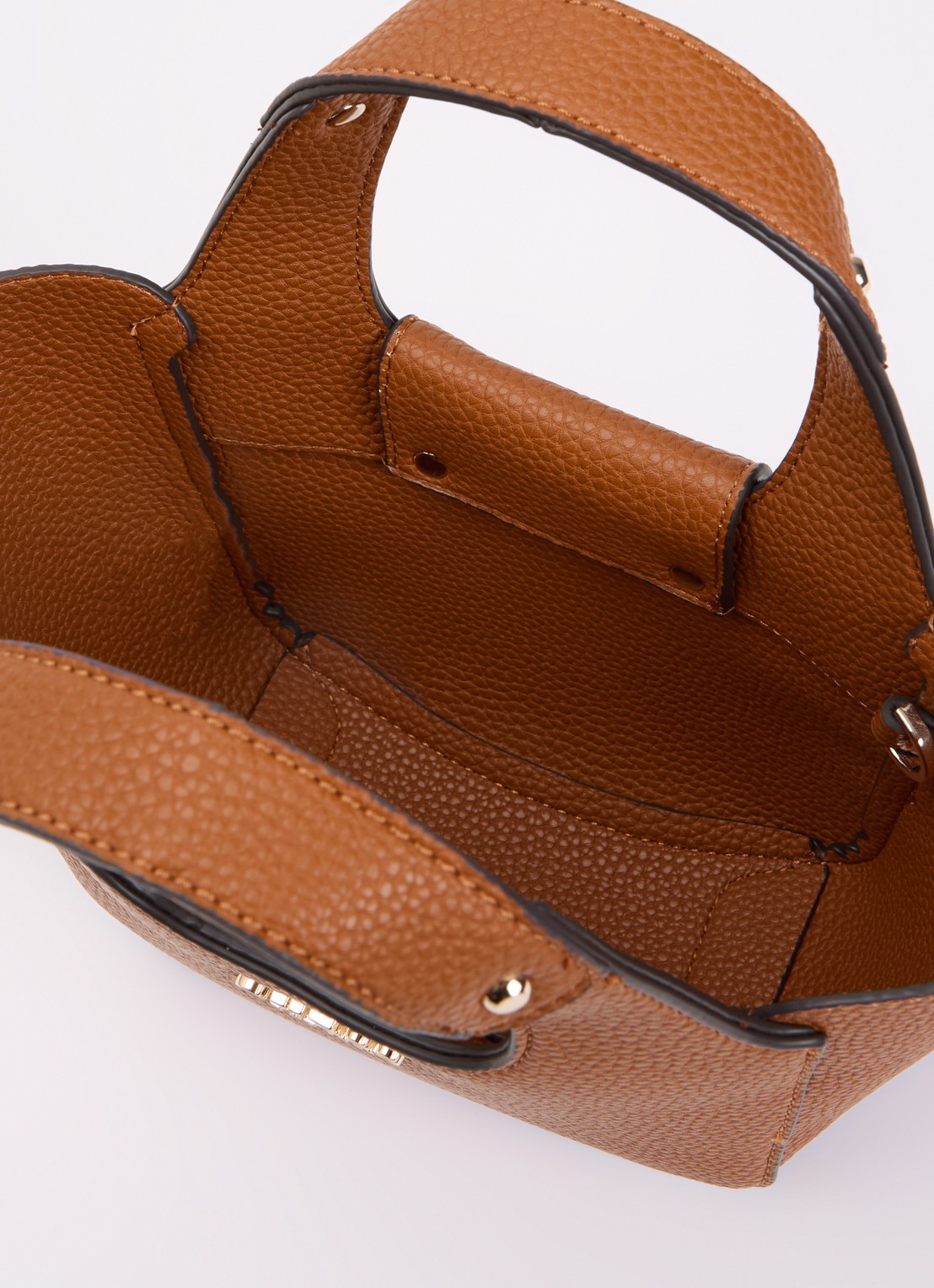 GUESS Calista Mini crossbodytas met uitneembaar etui - detail 5 oranjebruin
