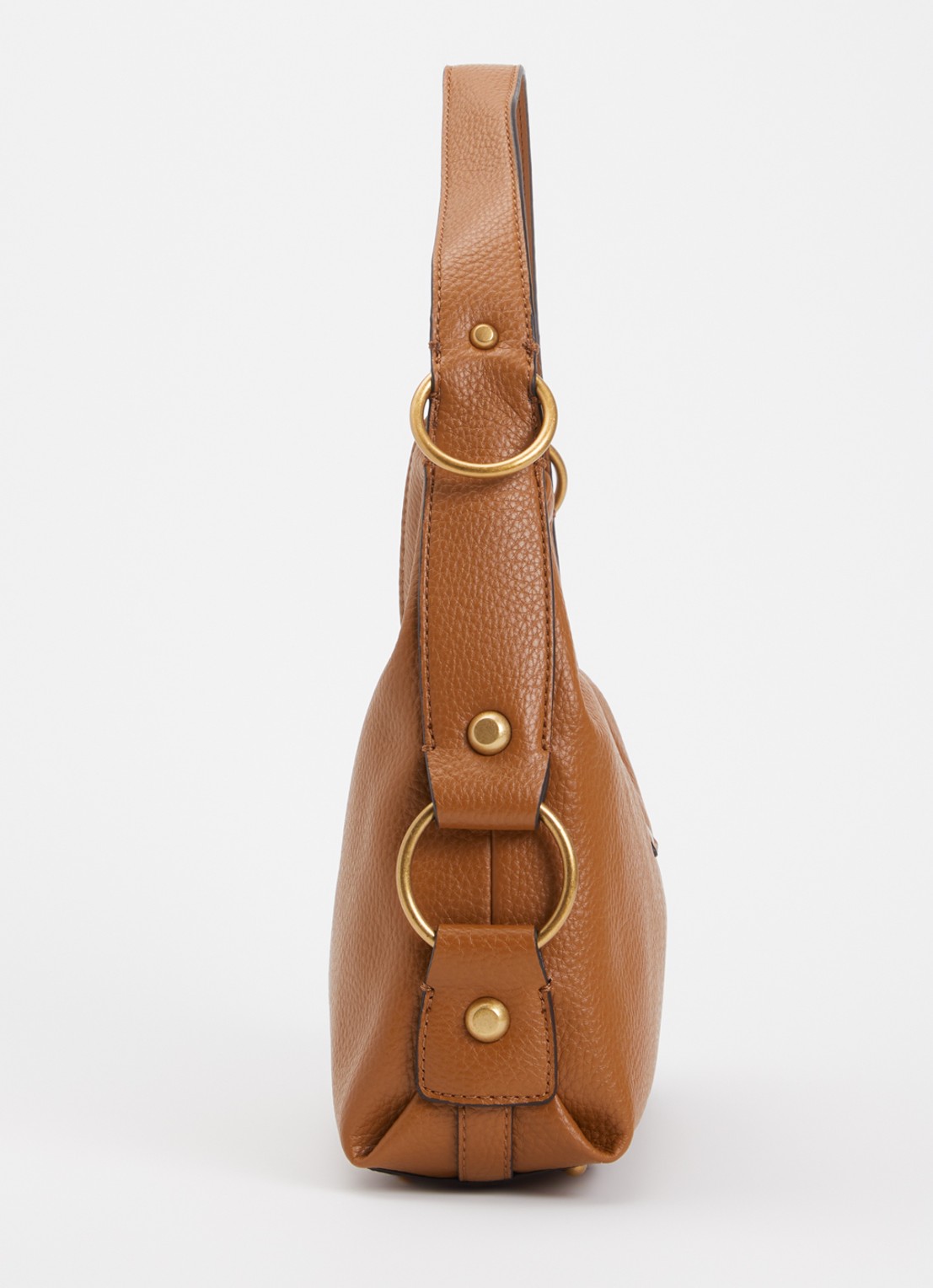 GUESS Camden schoudertas met logo - detail 3 cognac