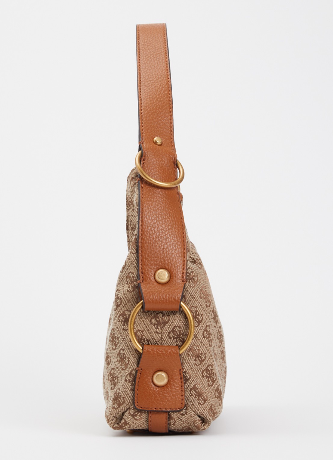 GUESS Camden schoudertas met logoprint - detail 4 beige