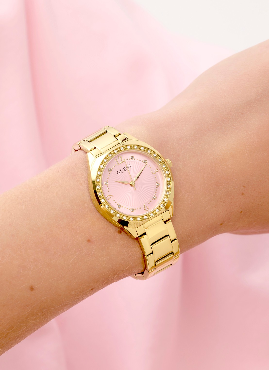 GUESS Charlotte horloge GW0767L7 - detail goud