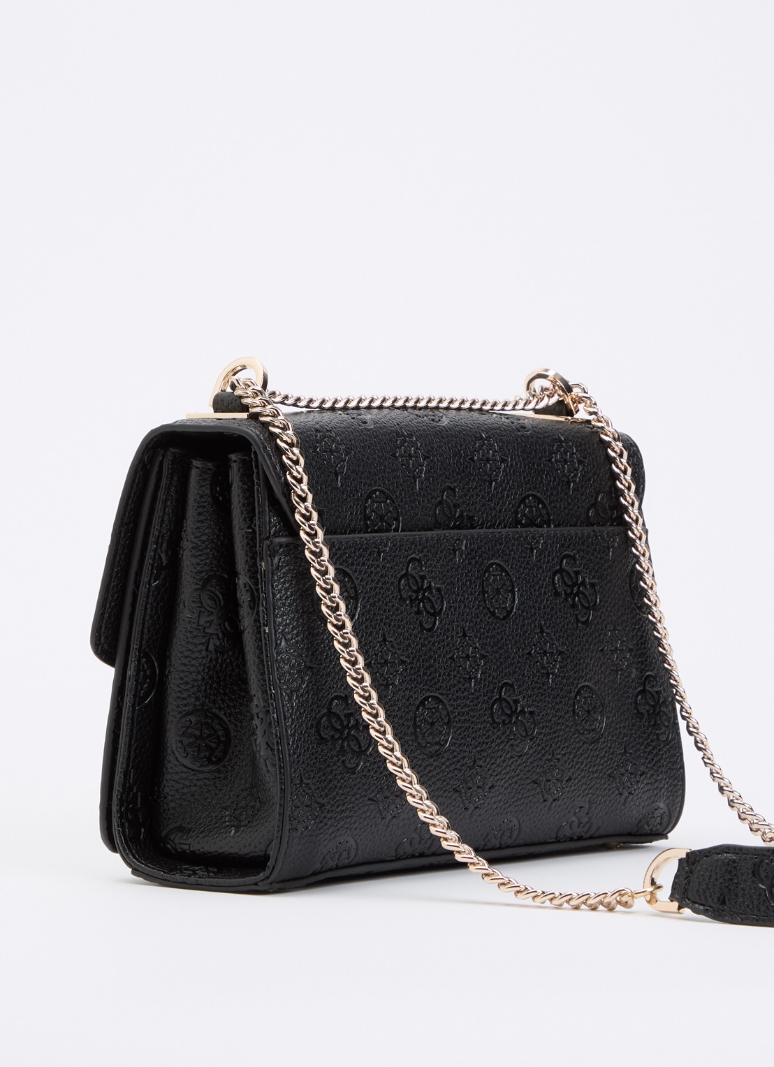 GUESS Cresidia II schoudertas met logo  - achterkant 5 zwart