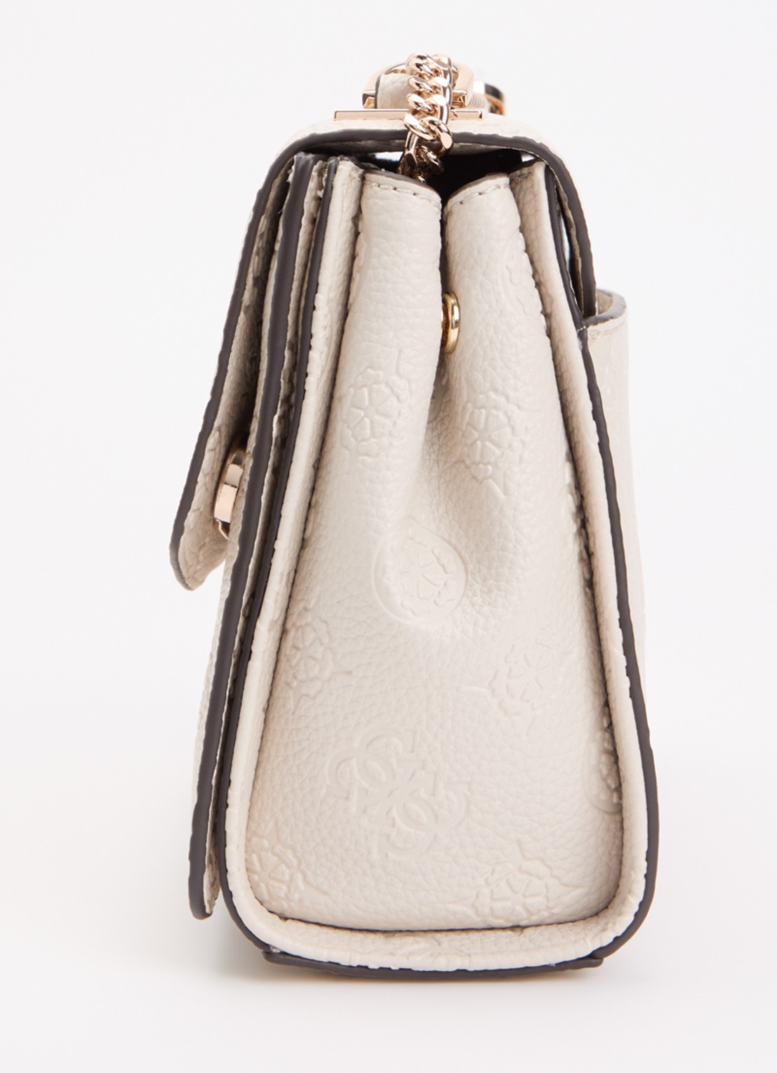 GUESS Cresidia II schoudertas met logoprint - detail 6 gebroken wit