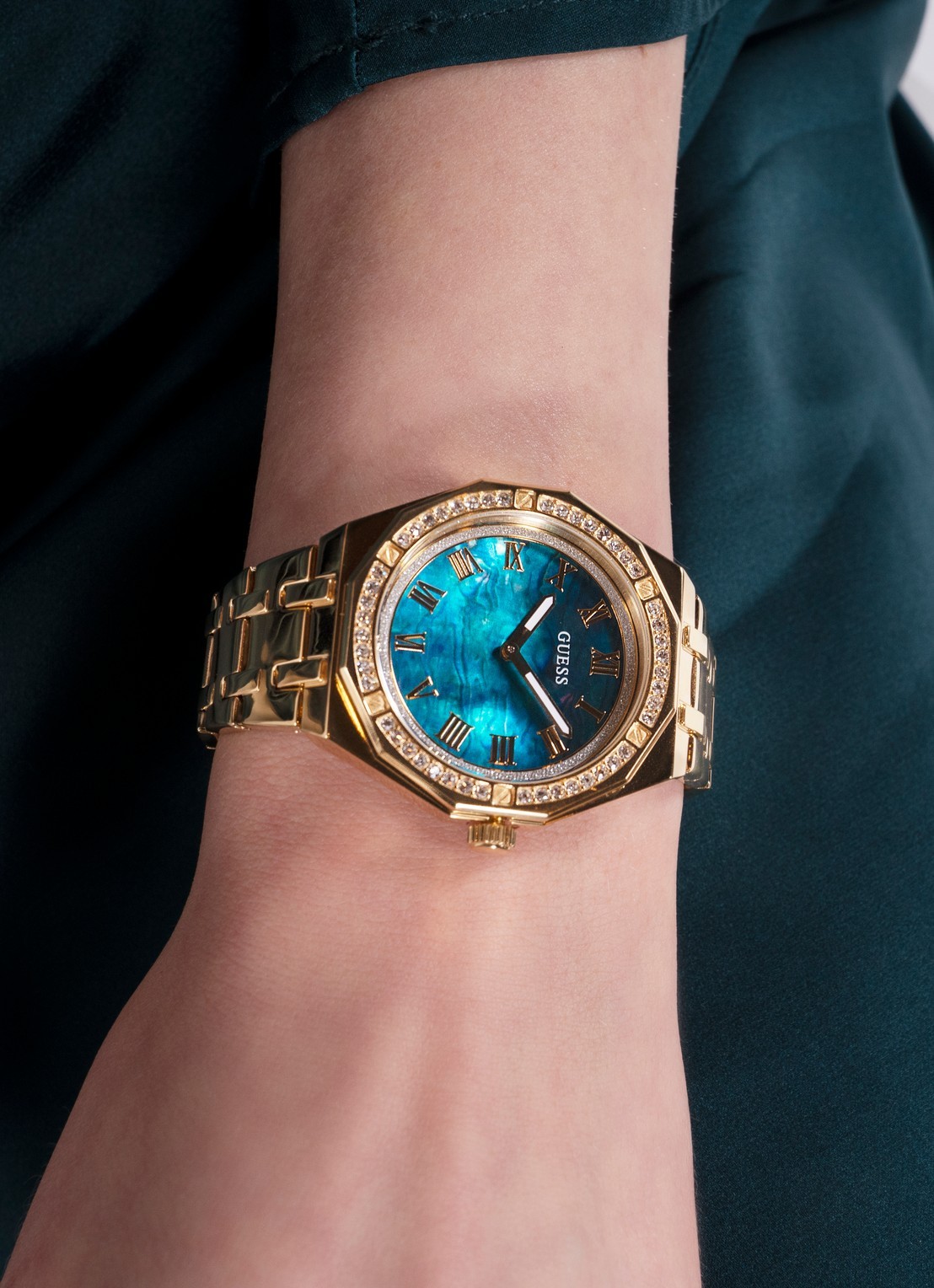 GUESS Desire horloge GW0770L2 - detail 5 goud
