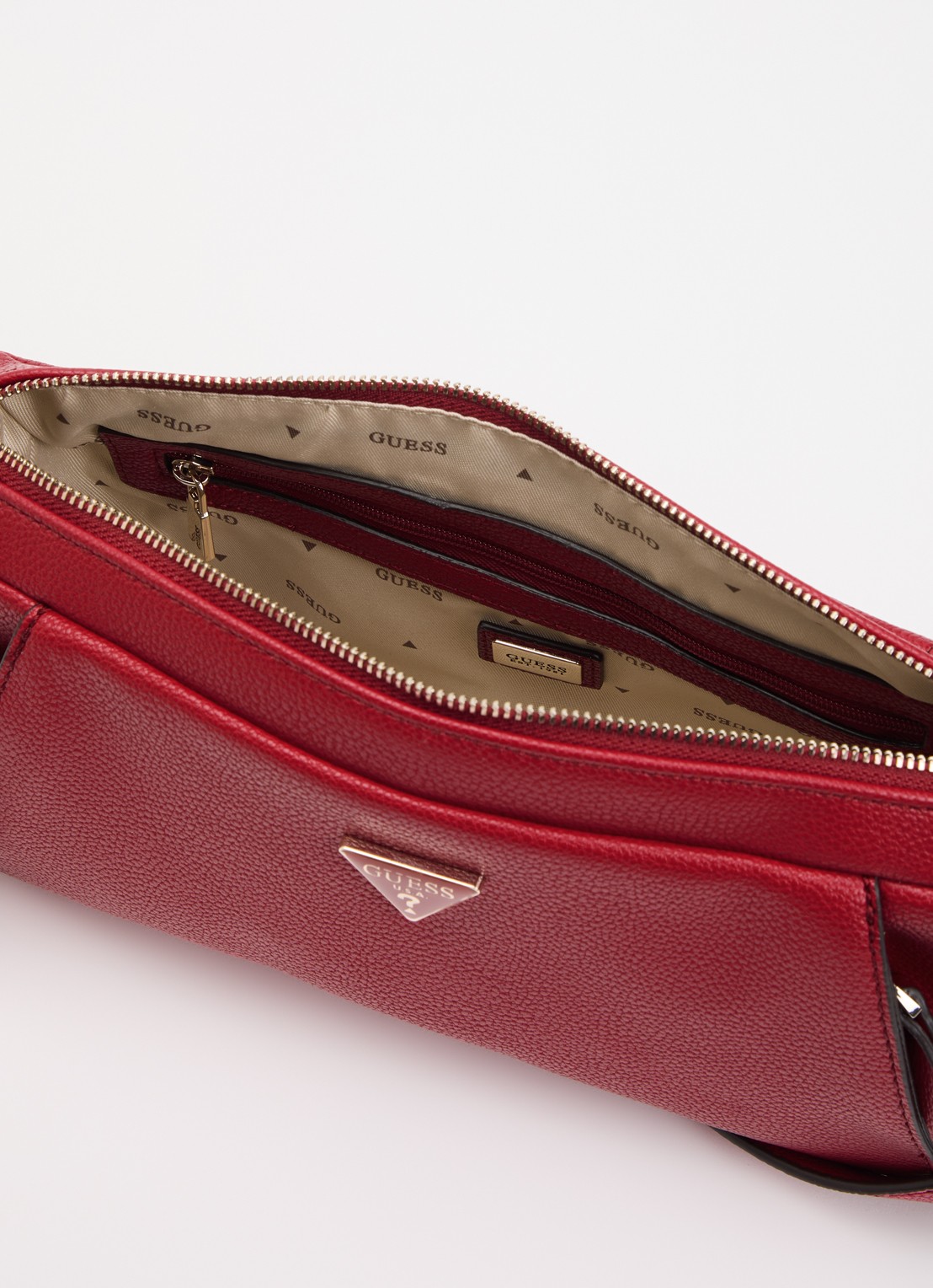GUESS Devon Mini crossbodytas met verstelbare schouderriem - detail 3 rood