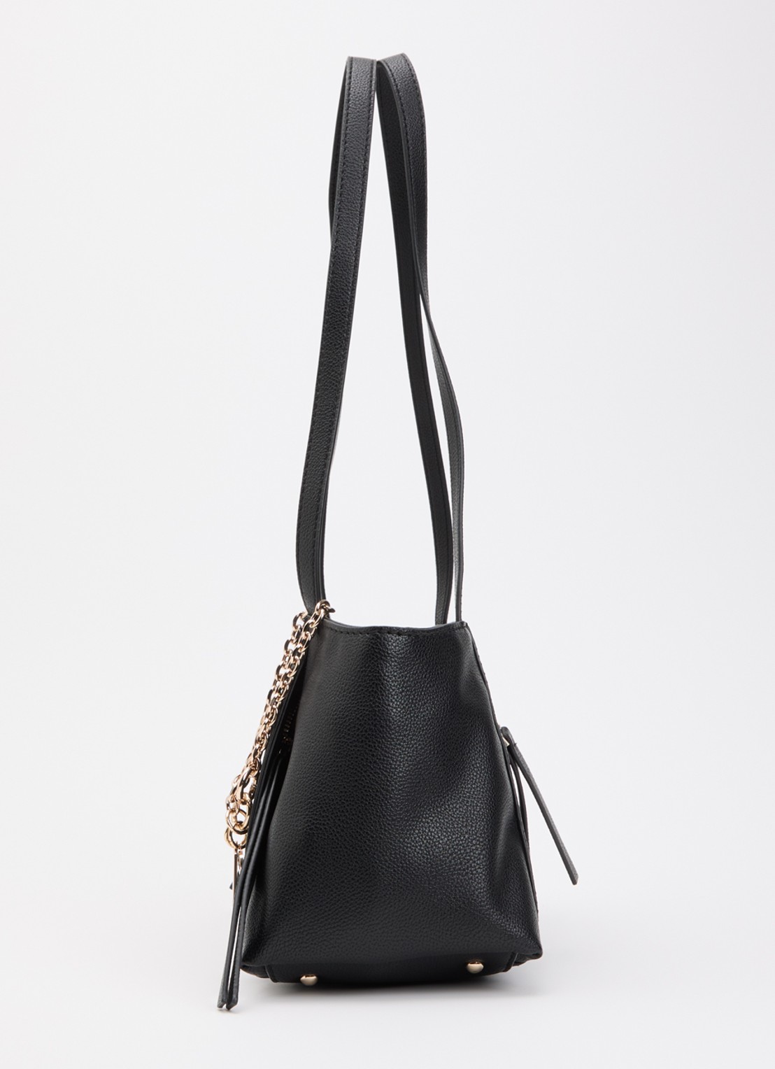 GUESS Devon schoudertas met logo en tasbedel - detail 4 zwart