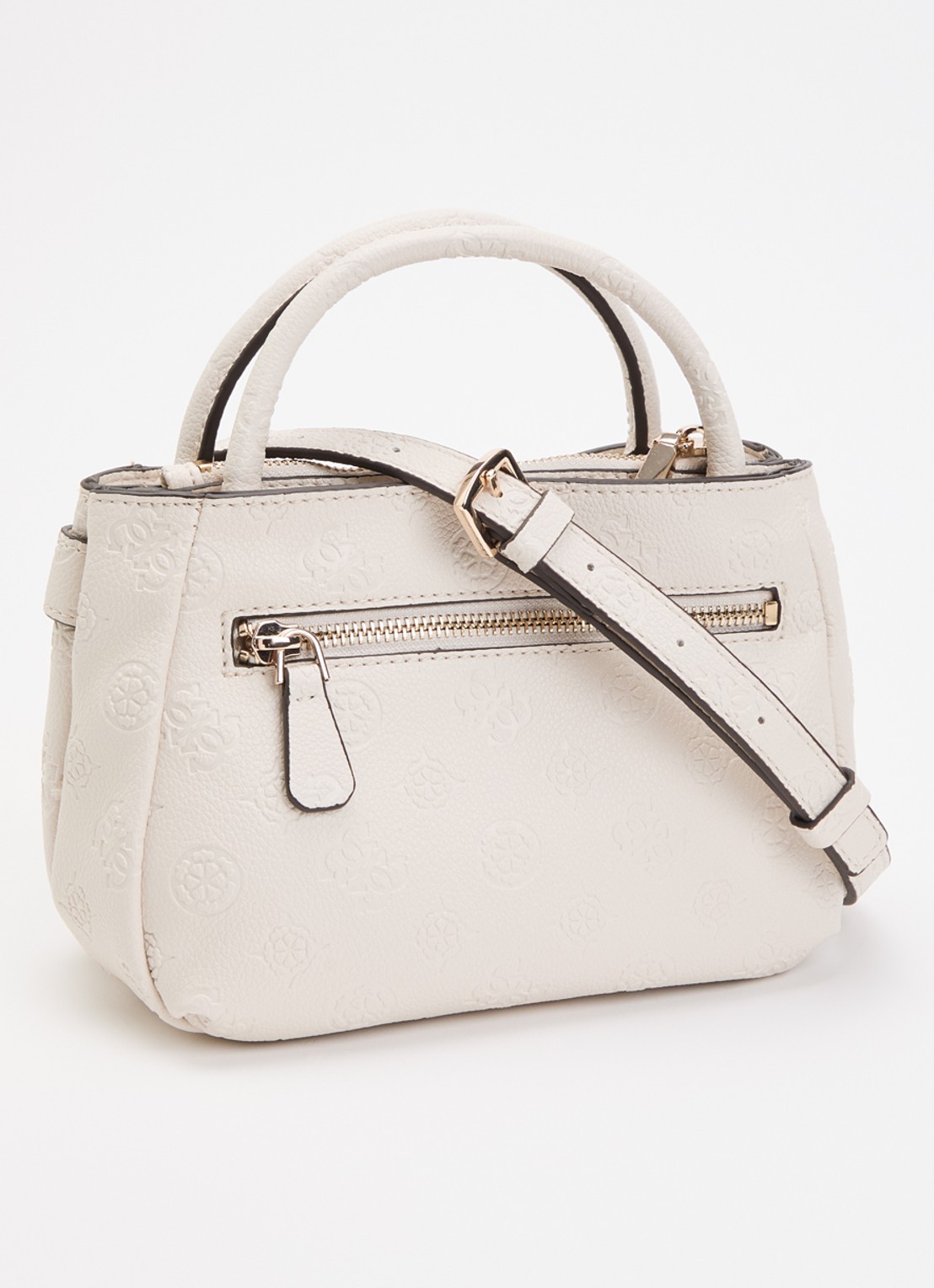 GUESS Ella Mini handtas met logoprint - achterkant 5 wit