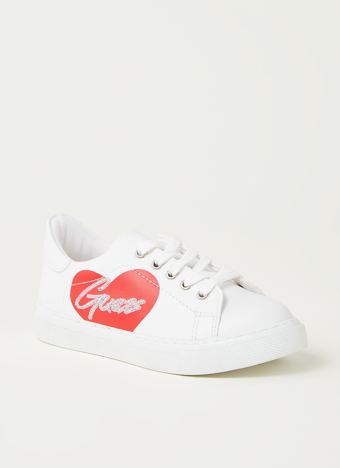 GUESS Ellie sneaker met logo - voorkant 3 wit
