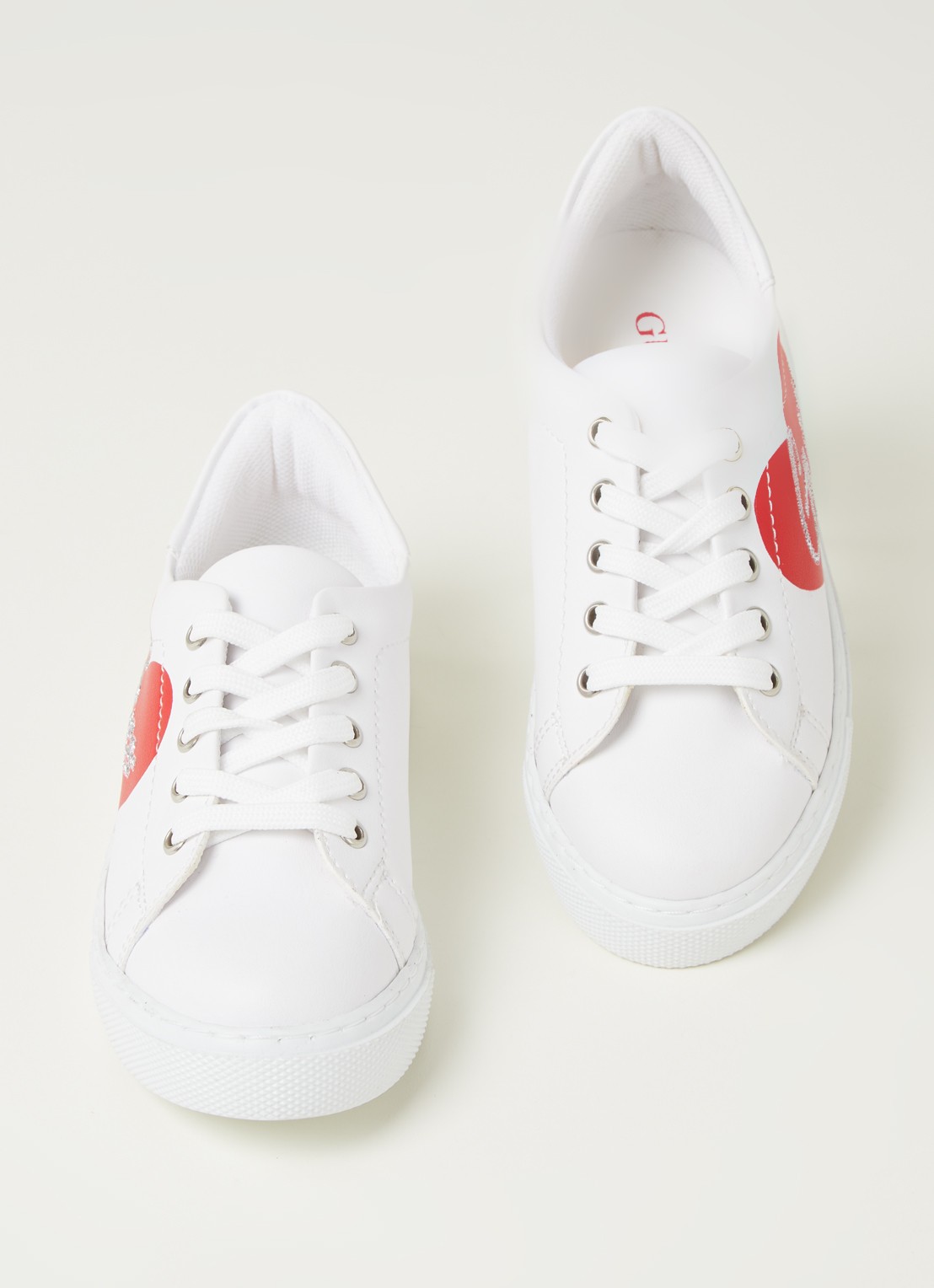 GUESS Ellie sneaker met logo - voorkant 4 wit
