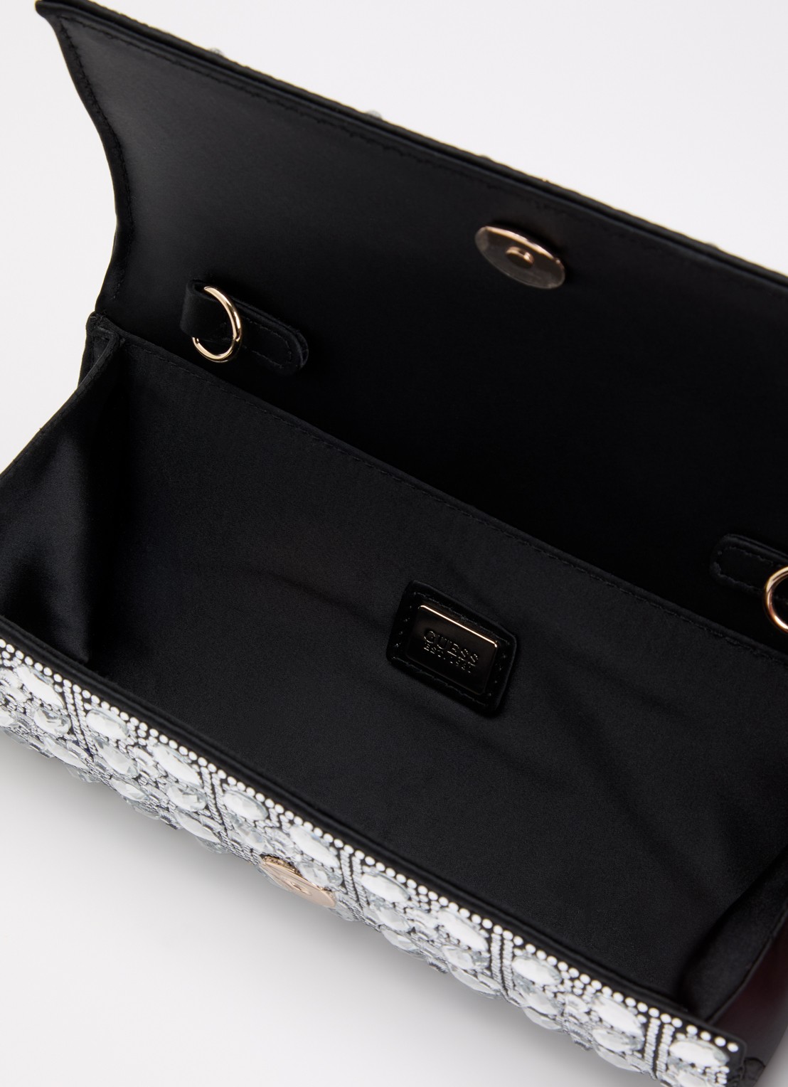 GUESS Elsie clutch met afneembare schouderriem  - detail 3 zwart