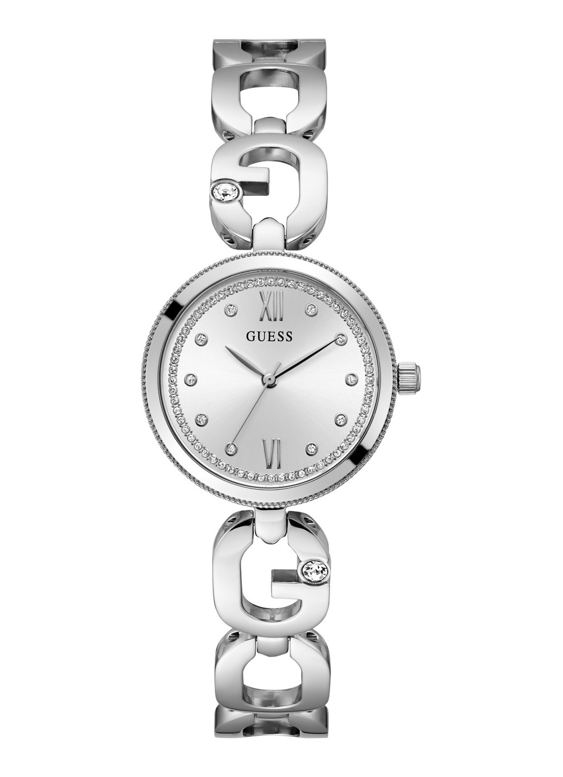 GUESS Empower horloge GW0759L1 - voorkant zilver