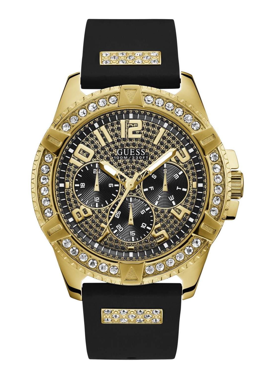 GUESS Frontier horloge W1132G1 - voorkant 6 goud
