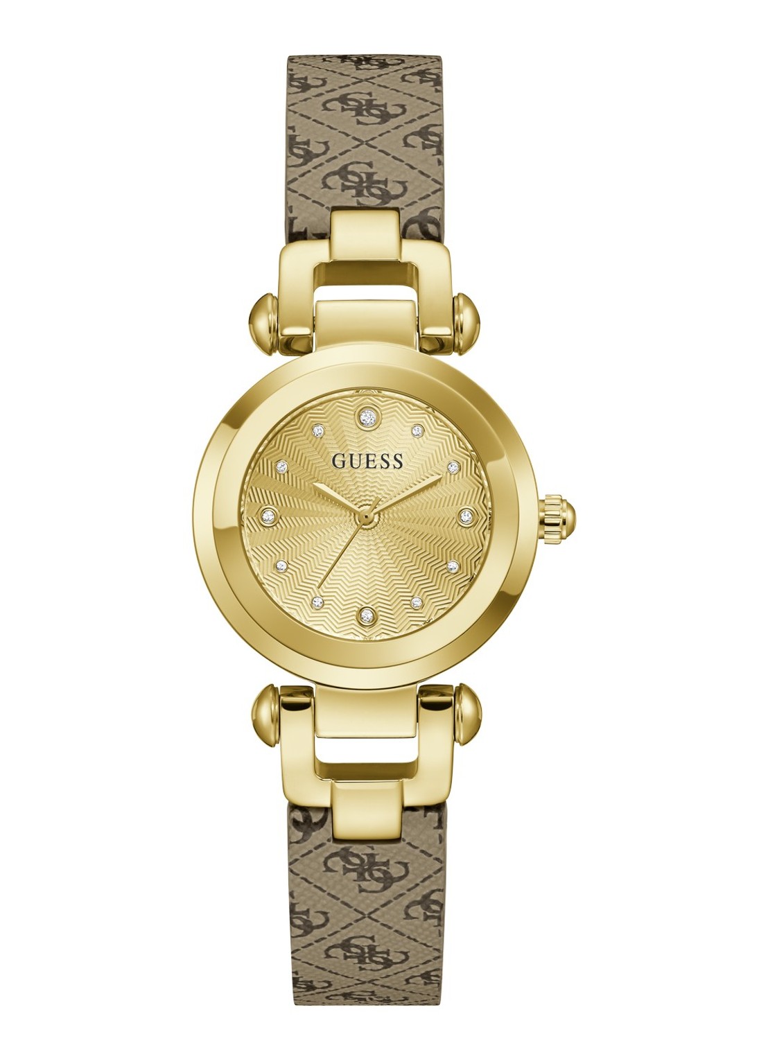 GUESS Ginger horloge GW1021L2 - voorkant goud